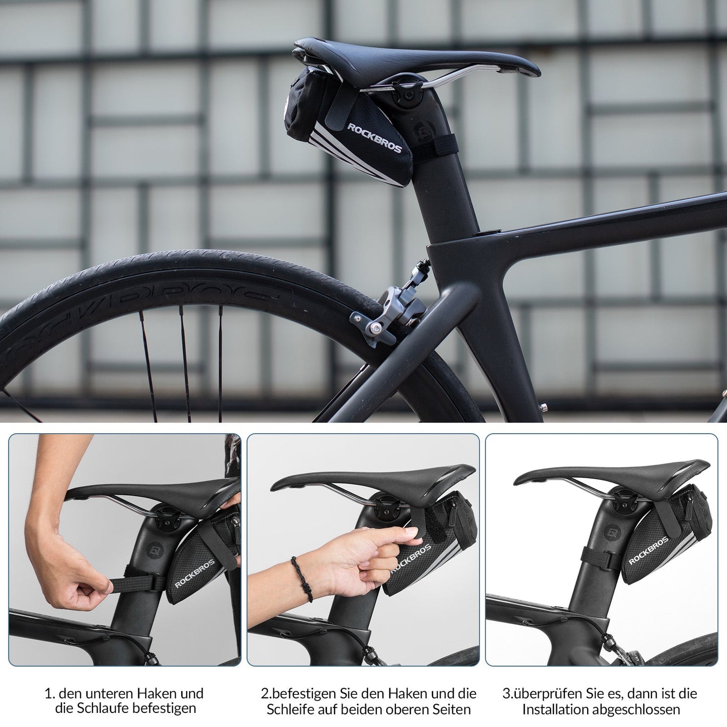 ROCKBROS Bicycle Saddle Bag for MTB/Road Bike/Folding Bike Mini Portable
