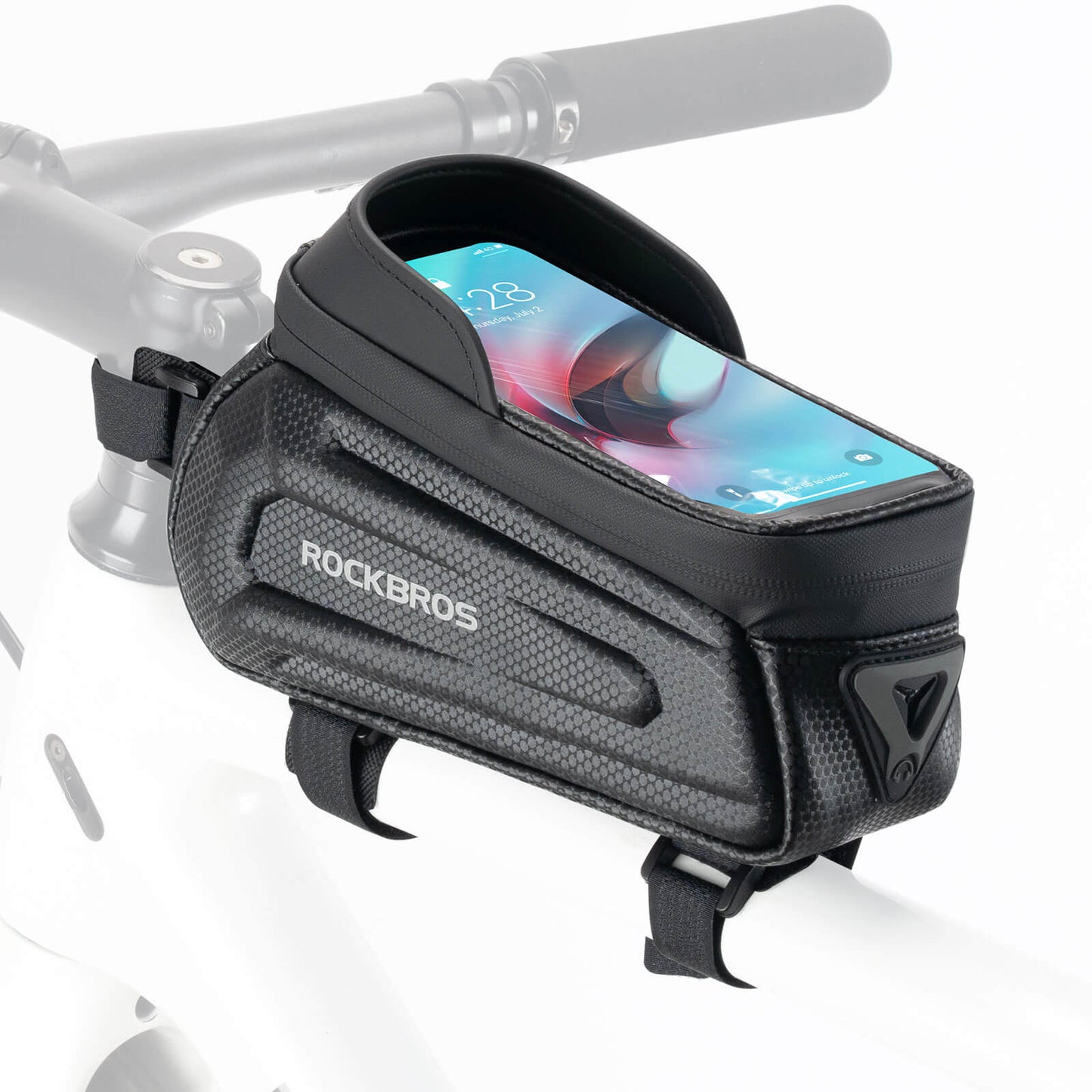 ROCKBROS Bicycle Bag Water-Repellent Phone Case with TPU Touchscreen