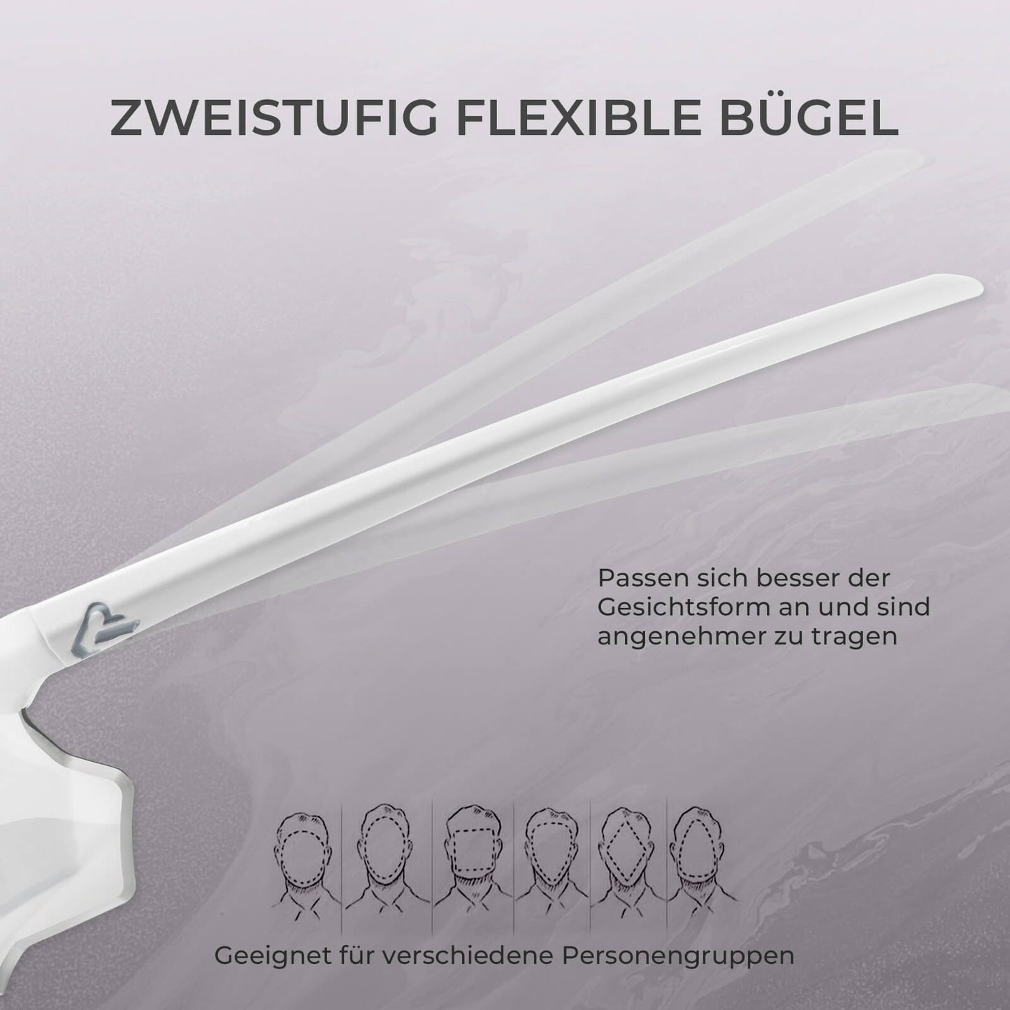 Hjólreiðagleraugu með spegilglerjum, UV400 vörn, rammalaus - SWIFT 