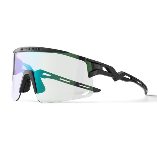 ROCKBROS Cycling Glasses, Self-Tinting/Polarized, Anti-Fog, Windproof, UV Protection
