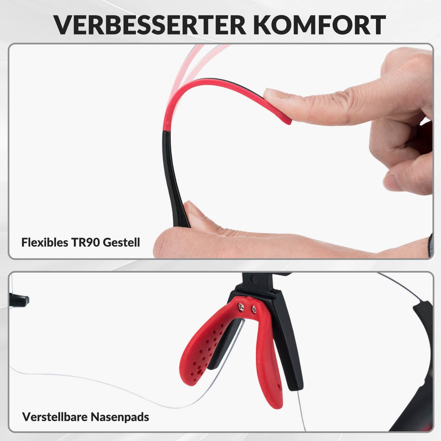 ROCKBROS Photochromic Cycling Glasses for Men &amp; Women with UV400 Protection