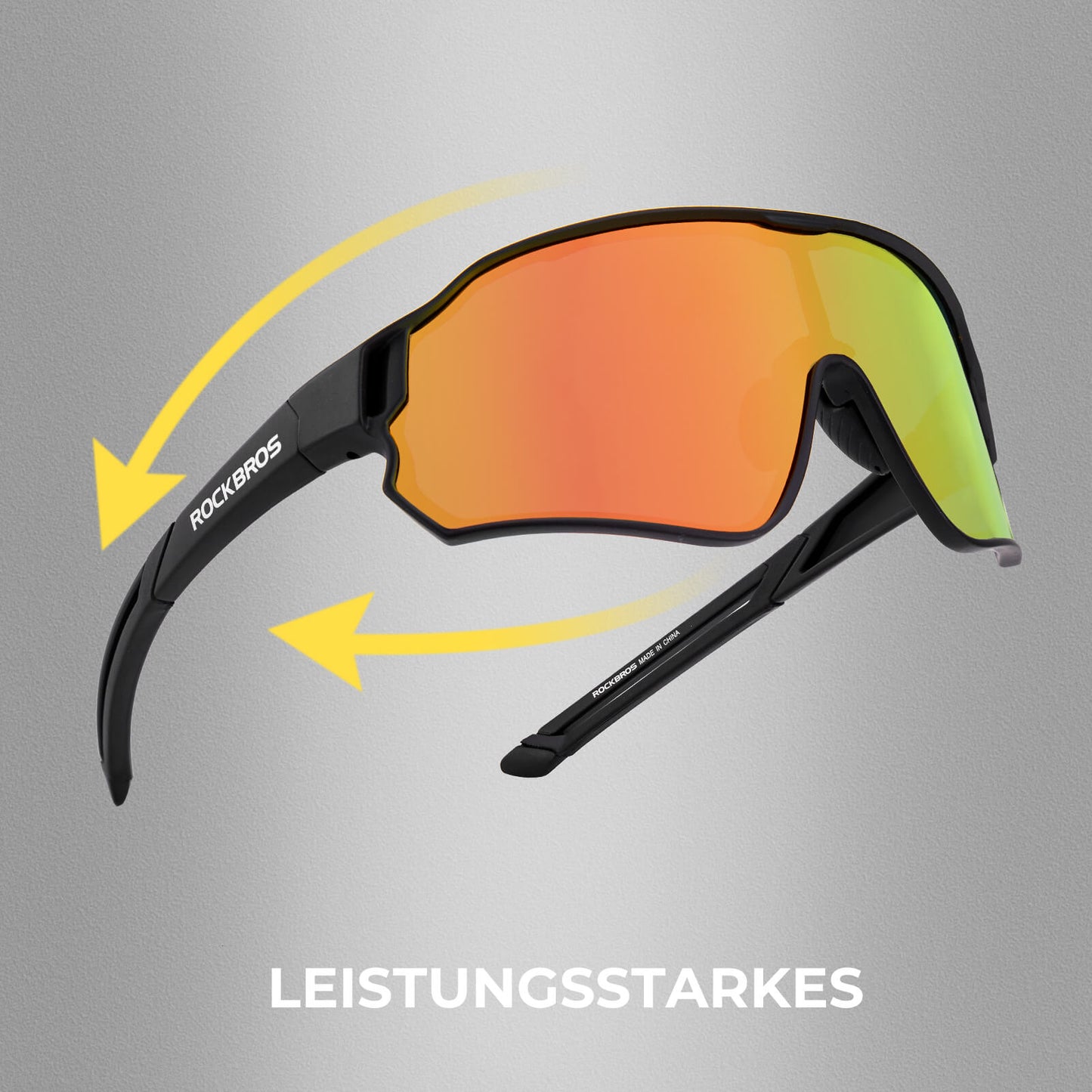 Polarized cycling glasses with UV400 protection, ultralight
