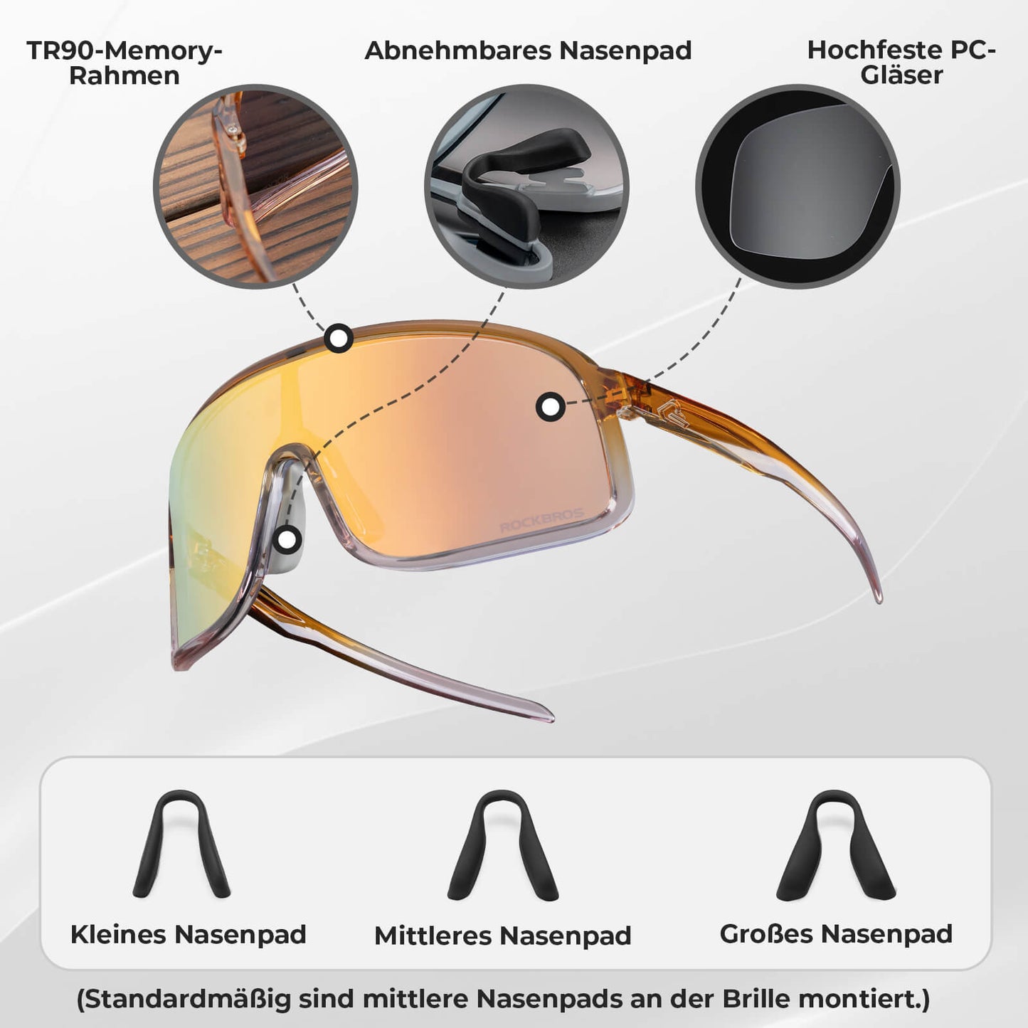 Anti-fog self-tinting sunglasses – SHOWDOW series