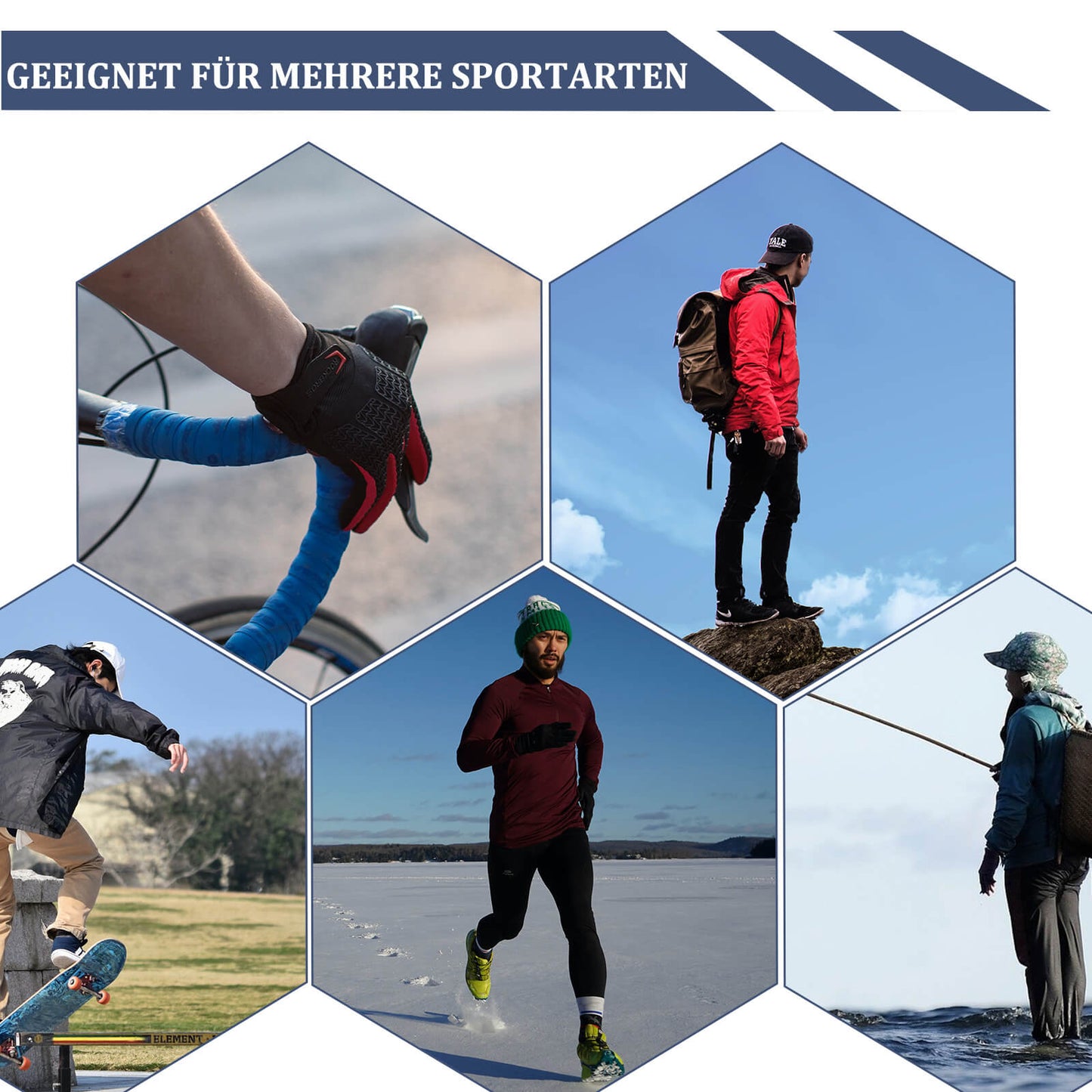 ROCKBROS Windproof Cycling Gloves Touchscreen