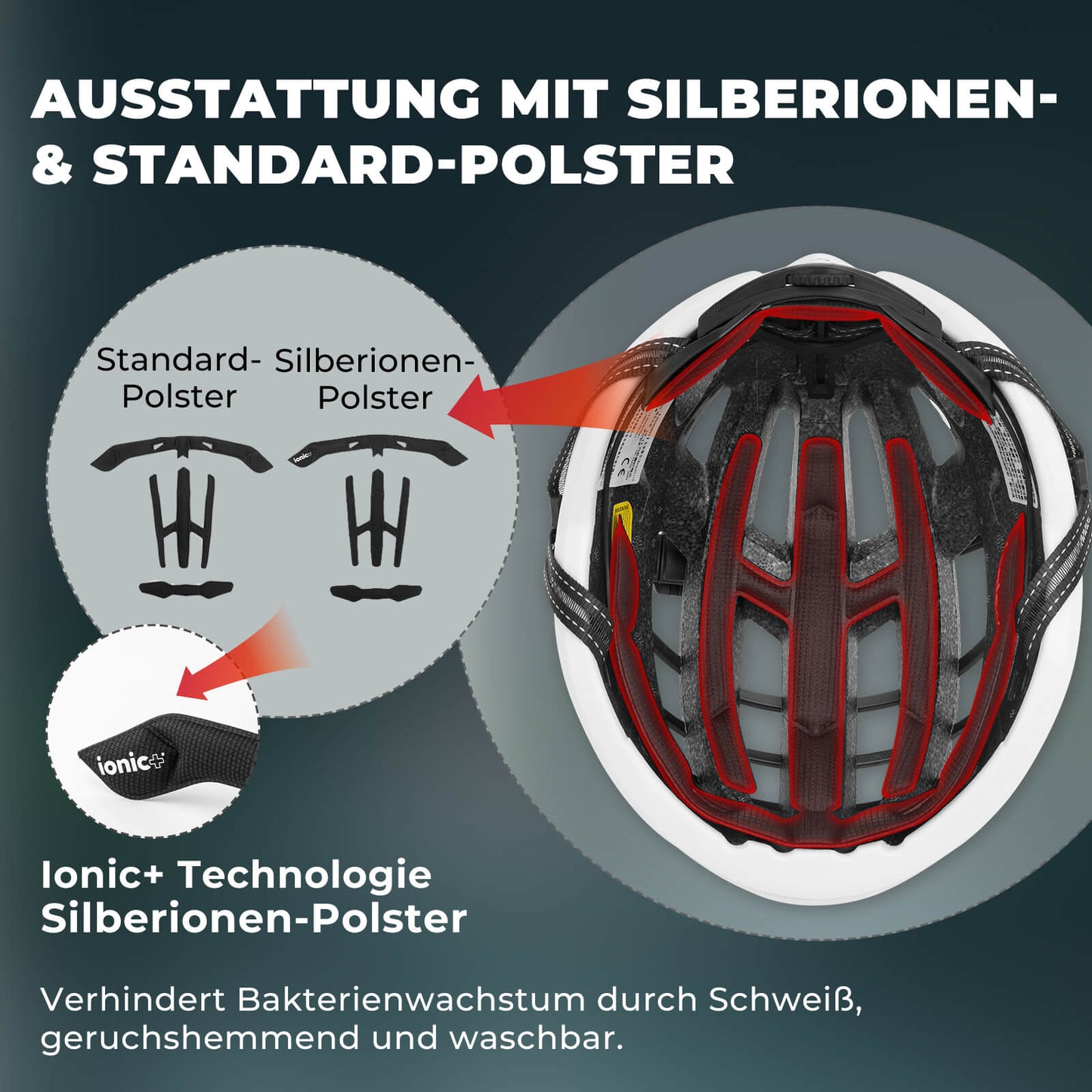 Integrierter Fahrradhelm Stoßfest Verstellbar