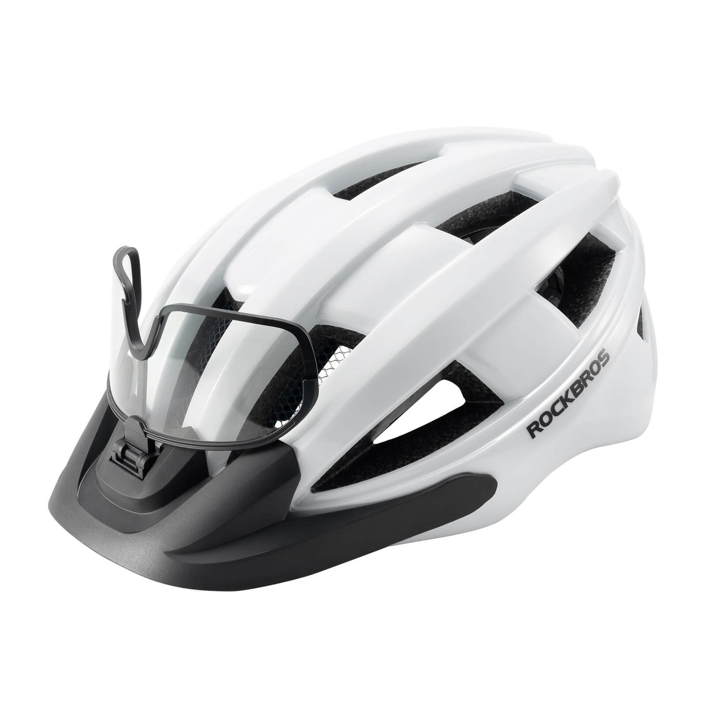 Bicycle helmet with rear light 55-61cm