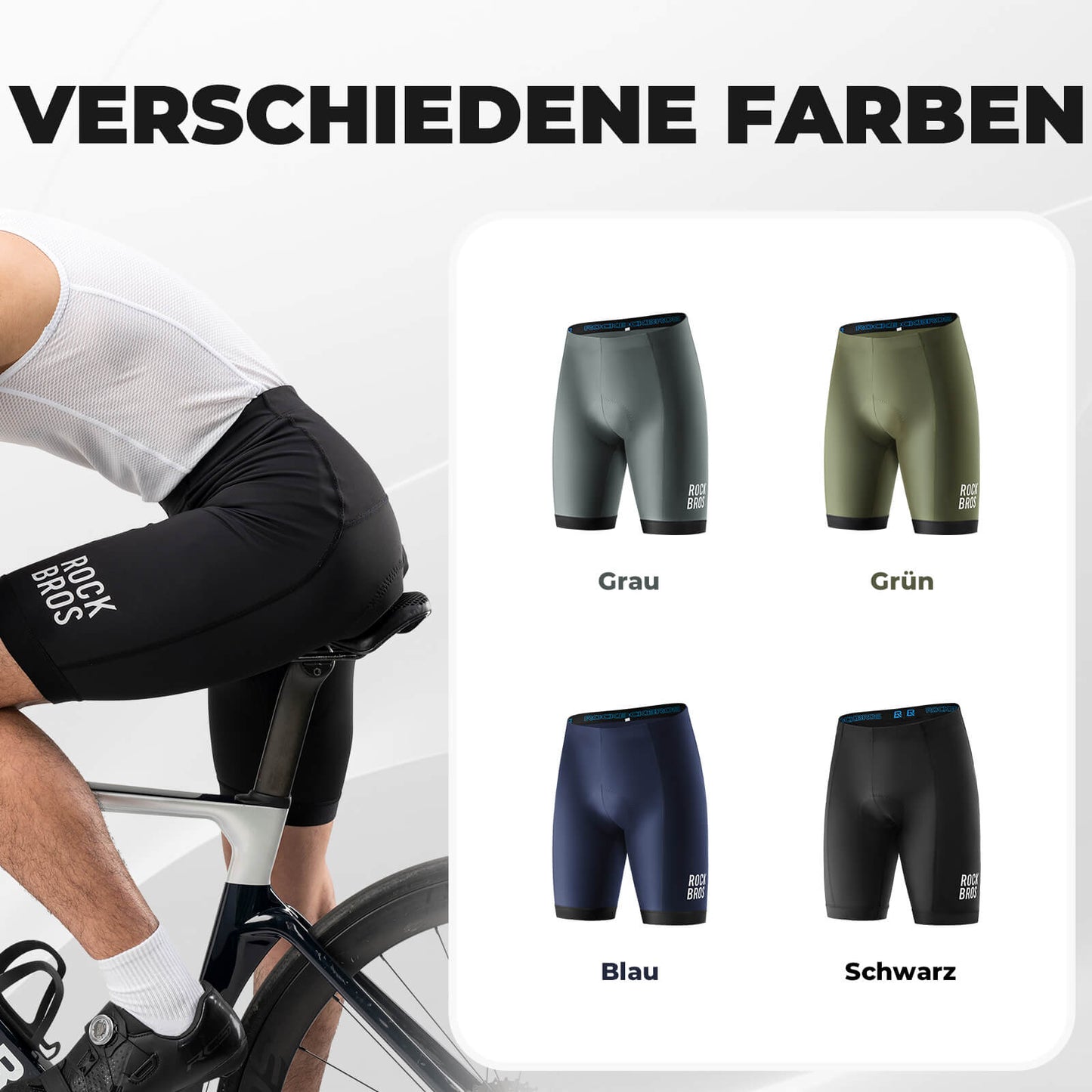 Men's cycling shorts with seat pad