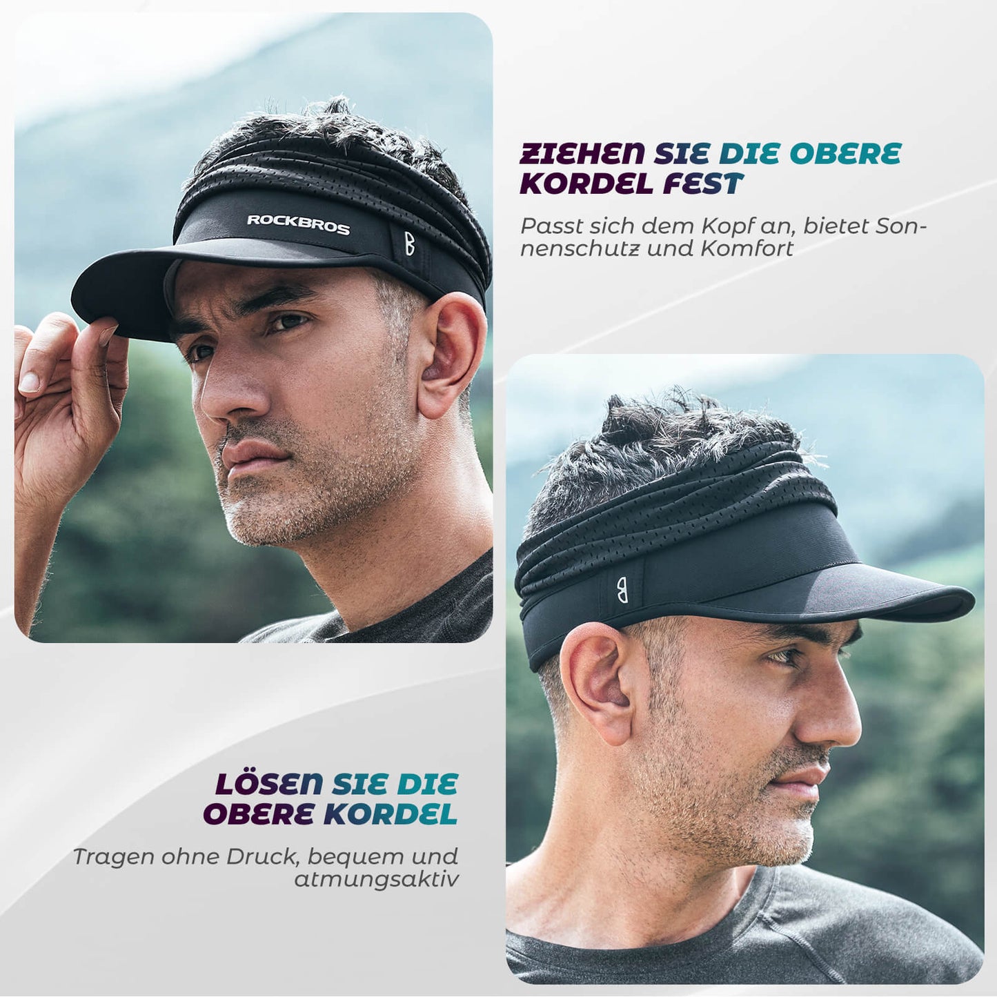 Pferdeschwanz Kappe UV-Schutz Sommer Unisex