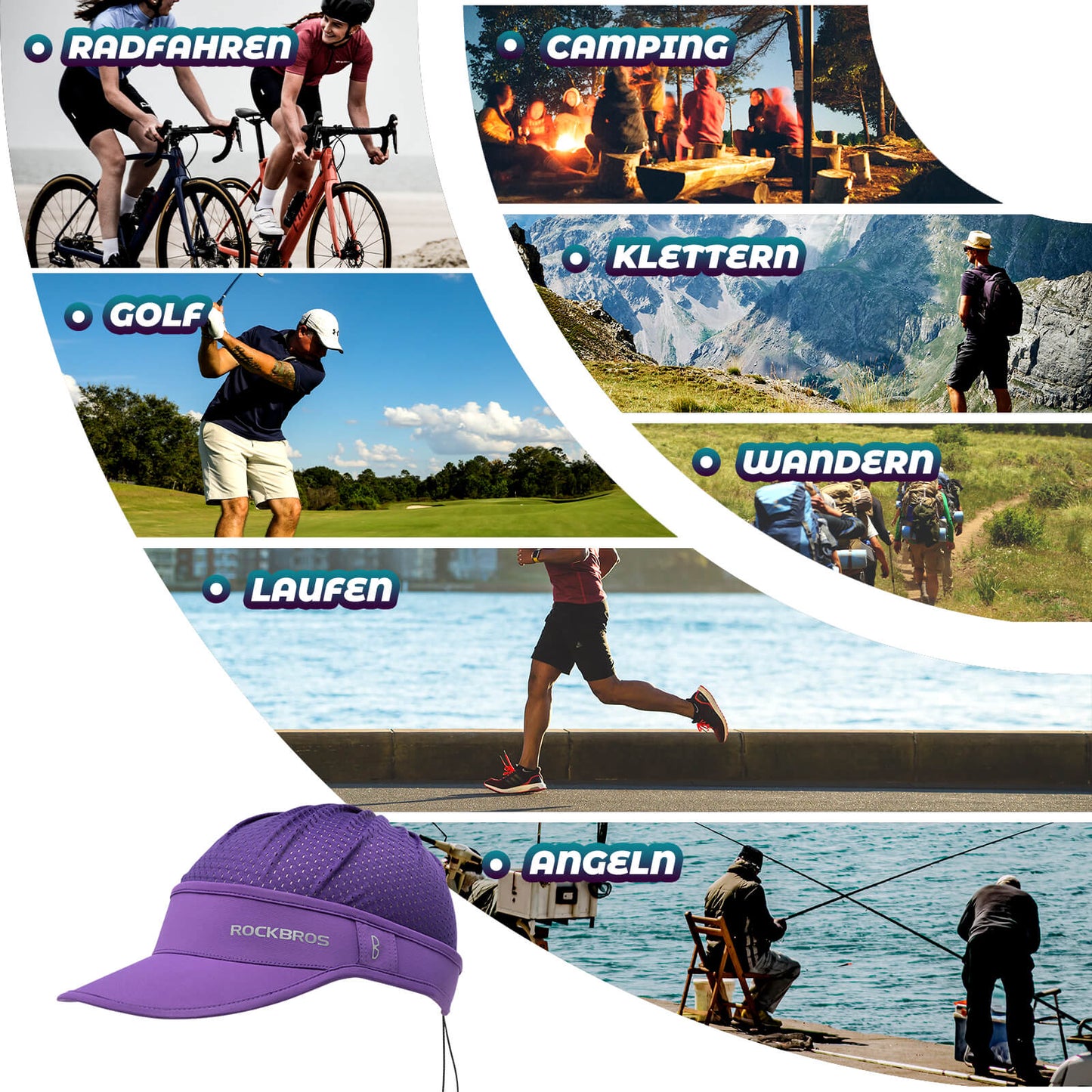 Pferdeschwanz Kappe UV-Schutz Sommer Unisex