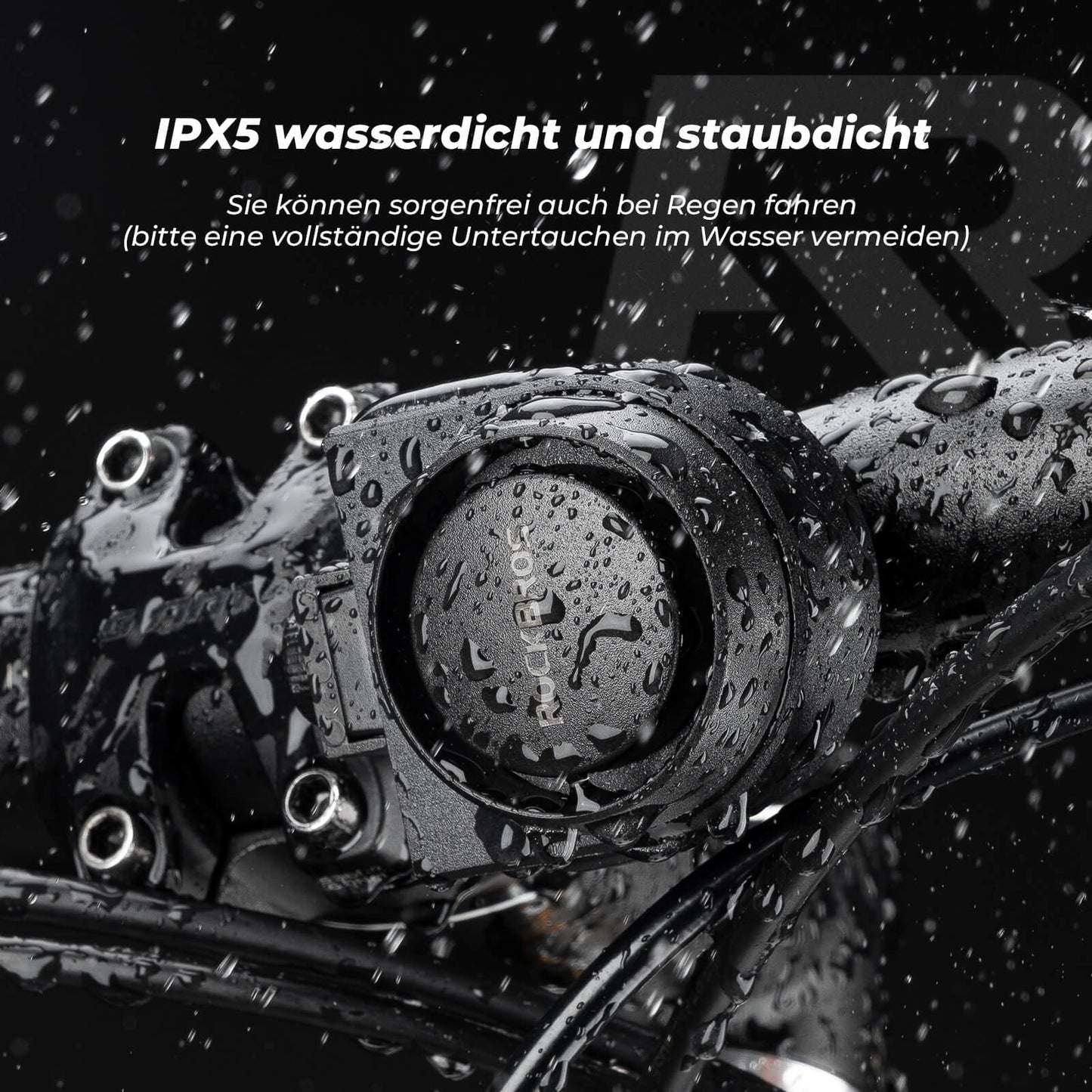 ROCKBROS Bicycle Bell Wireless Warning Siren Electric Bicycle Bell IPX5 