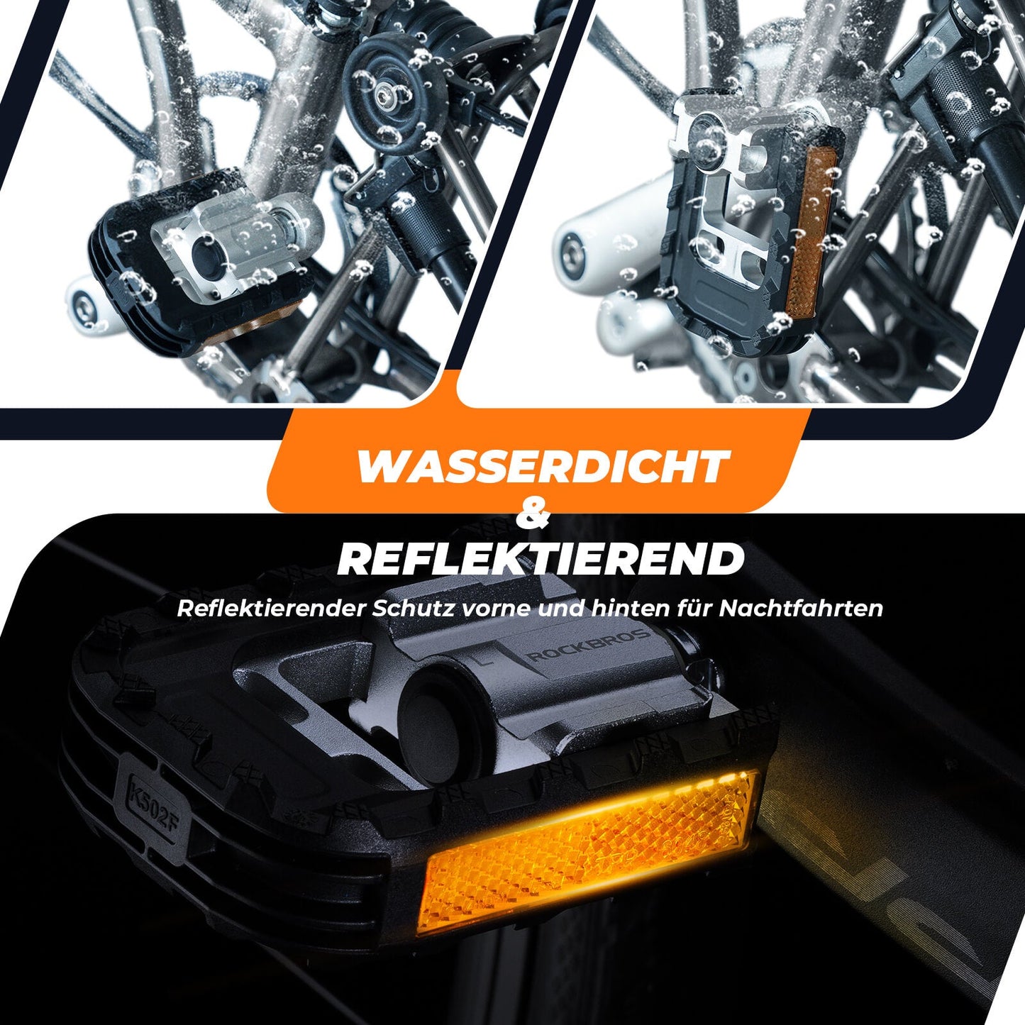 Samanbrjótanlegir hjólapedalar 9/16"