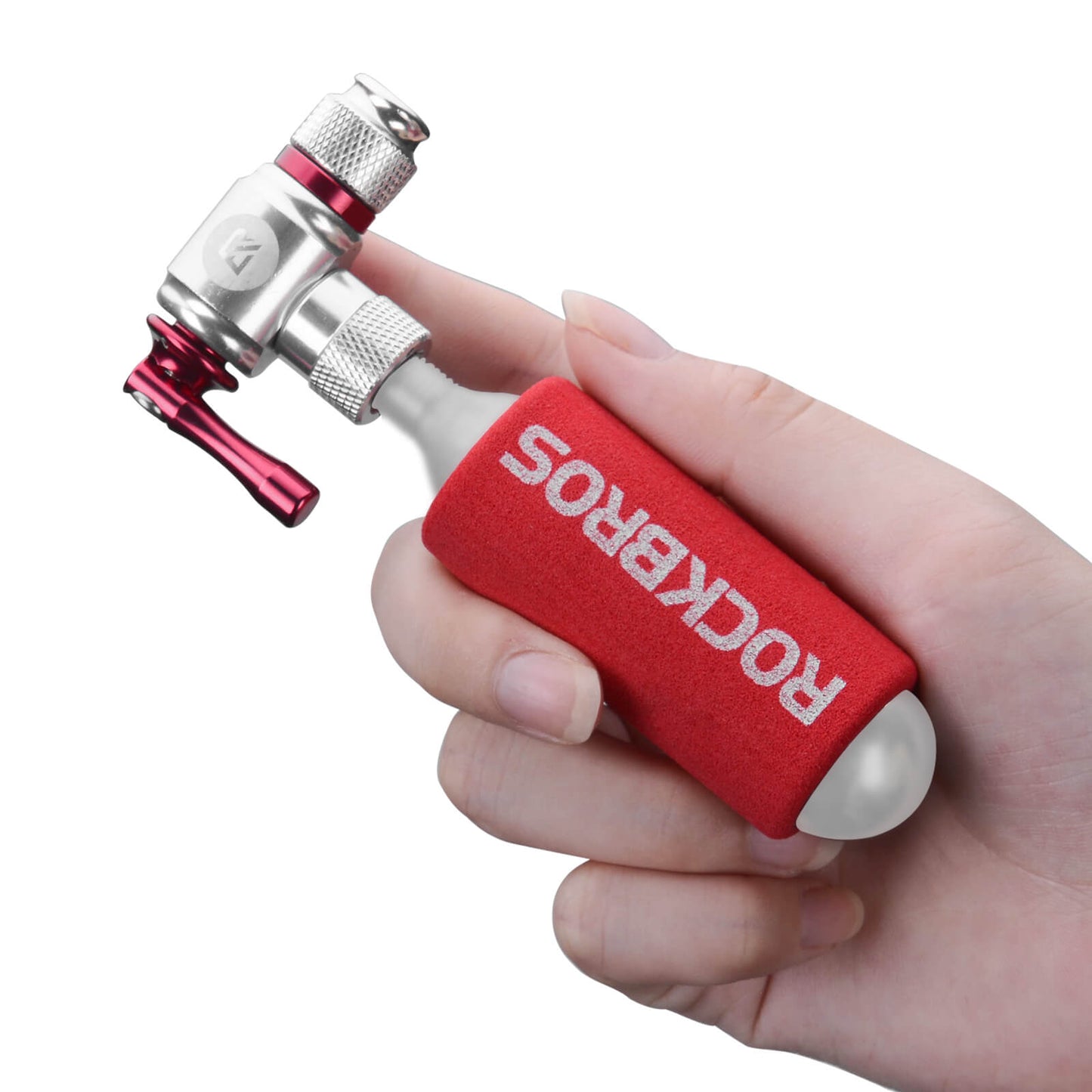 ROCKBROS hjóladæla CO2 uppblásari, lítil hjóladæla, Presta og Schrader ventlar