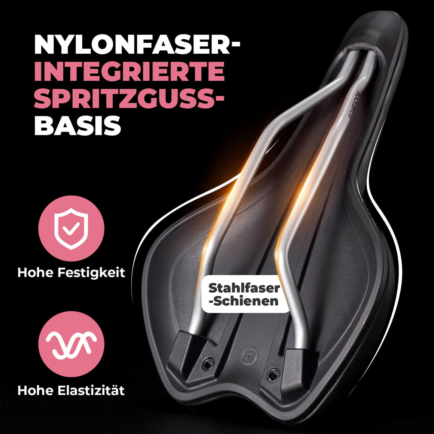 Ergonomískt vatnsheldt og öndunarhæft reiðhjólasæti fyrir konur 