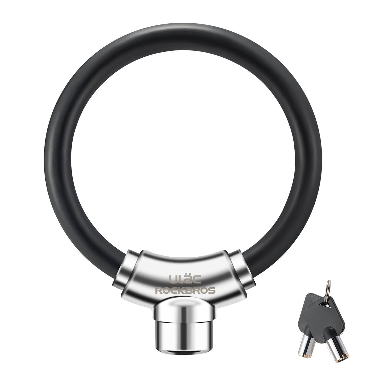 ROCKBROS Bicycle Lock Cable Lock with Velcro Fasteners, Keyless