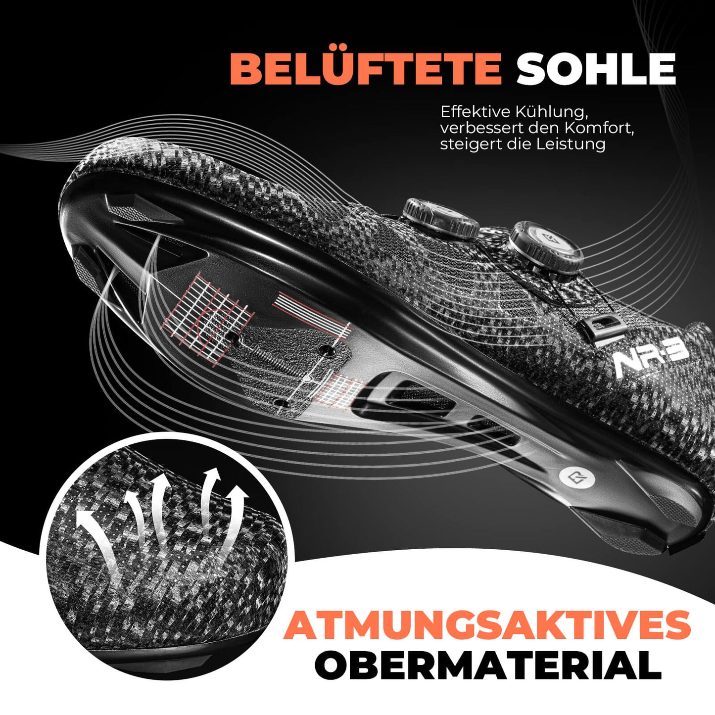 Hjólreiðaskór SPD-SL &amp; Look KEO samhæfðir - NR3 serían