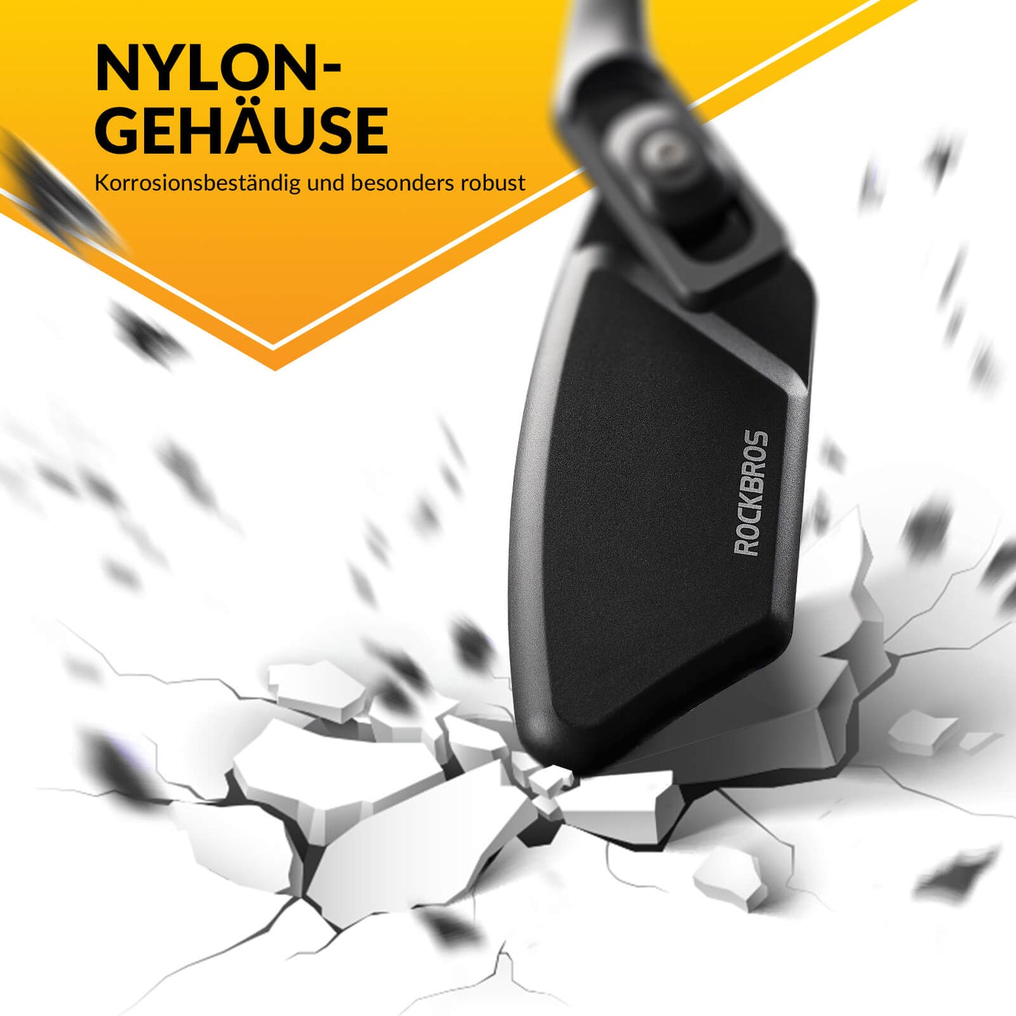 Bicycle mirror, rearview mirror, 360° adjustable for handlebars 21-26mm