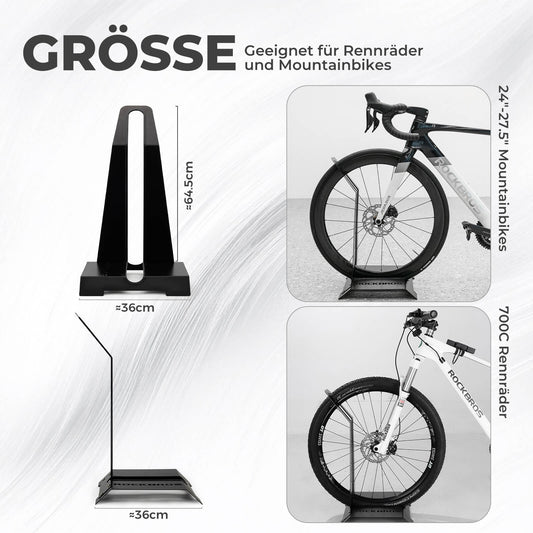 Bicycle stand for 24-27.5 inch MTBs and 700C road bikes