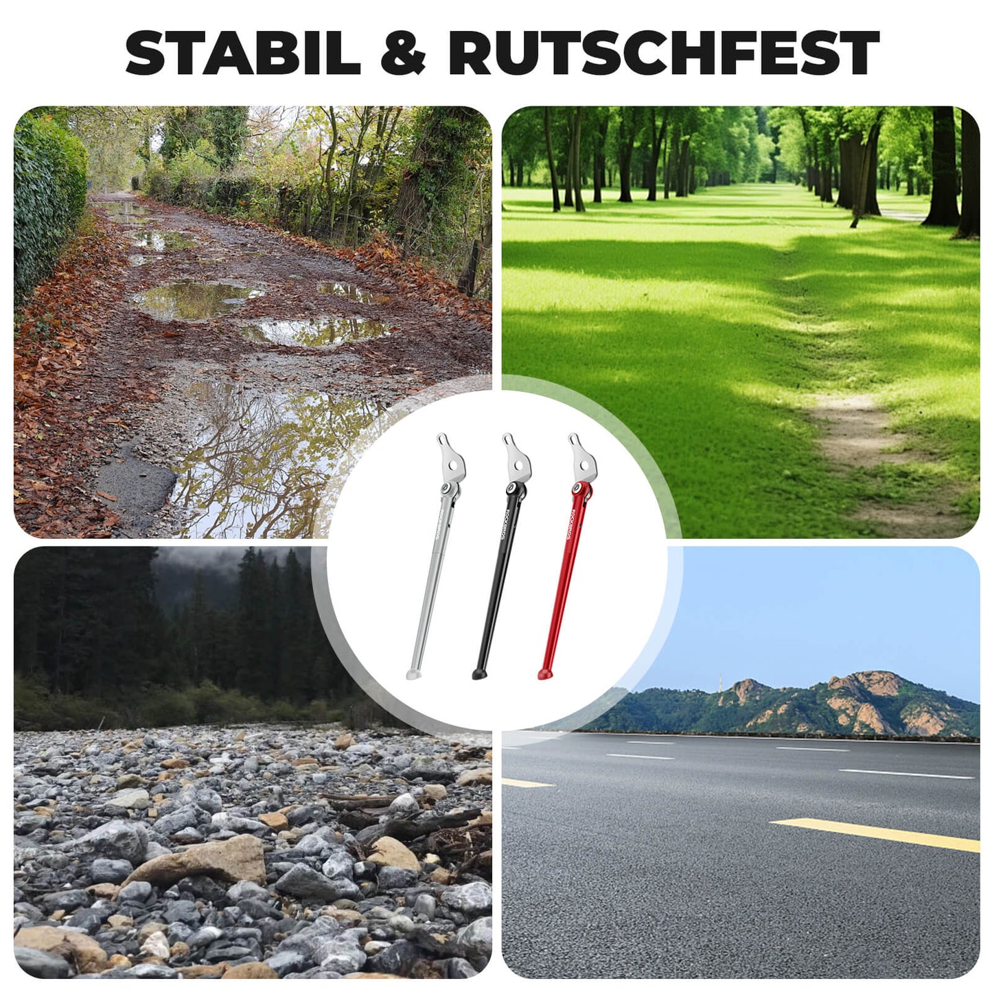 Fahrradständer für Falträder Seitenständer für Brompton 16 Zoll