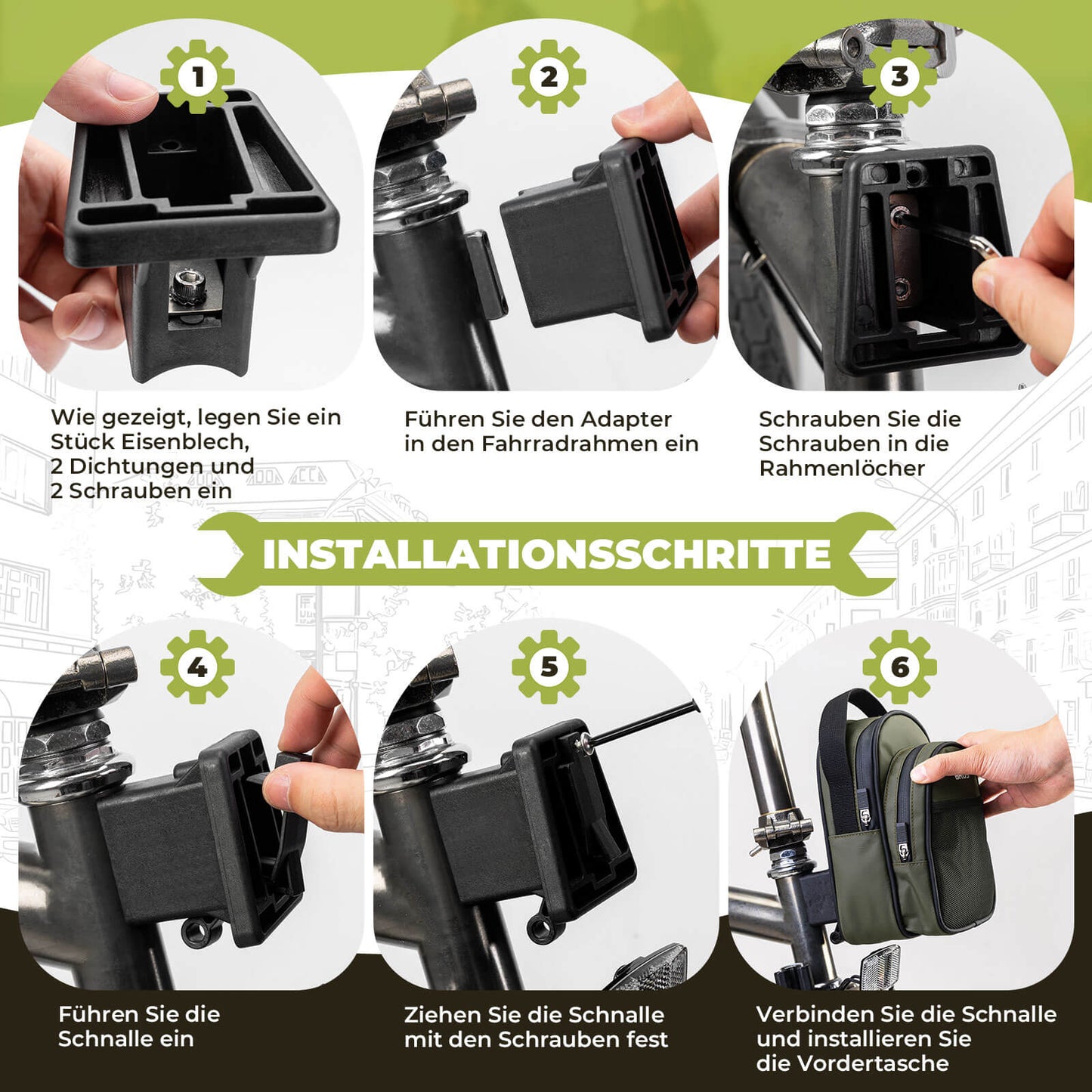 Handlebar bag for folding bike/Brompton 1.8L