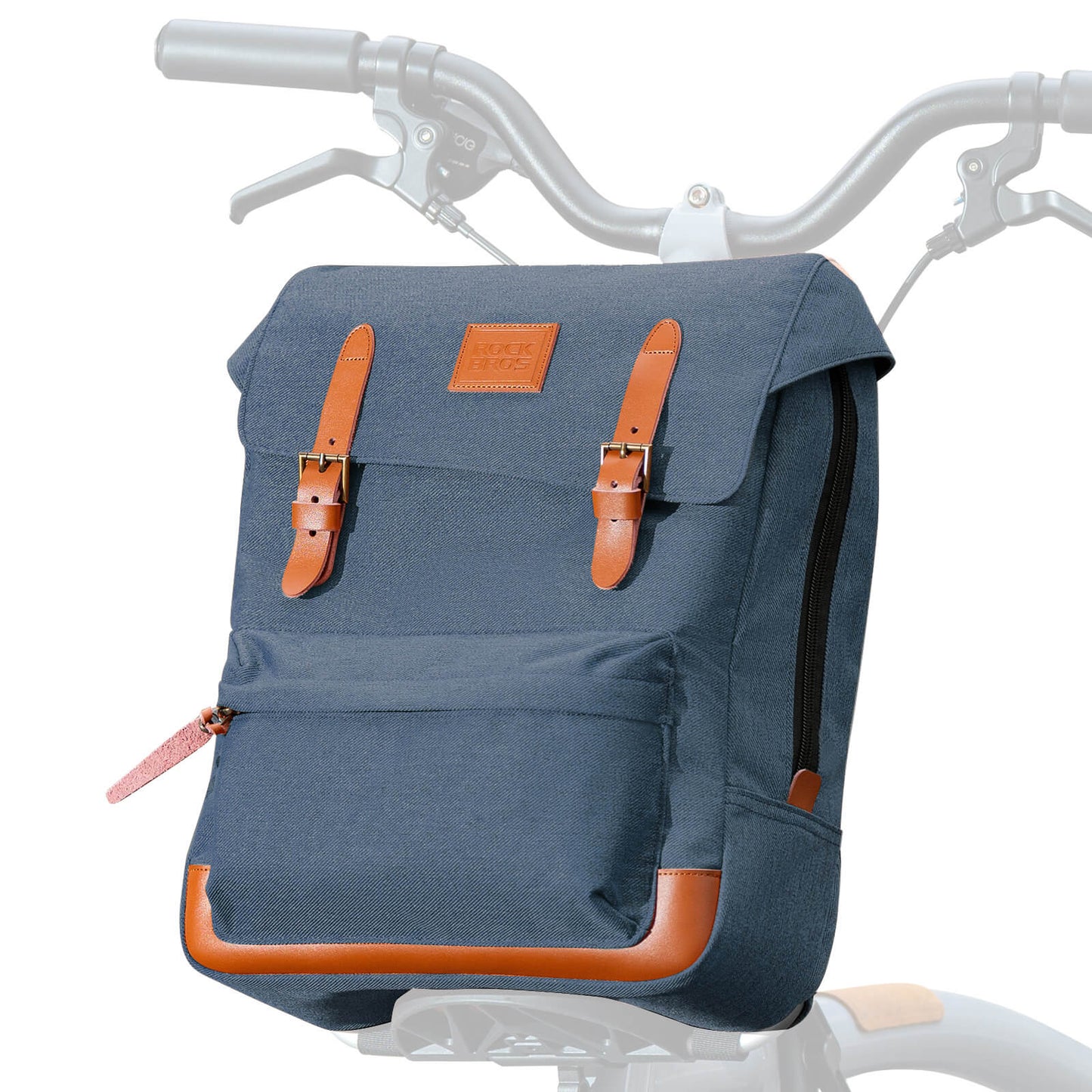 Bicycle handlebar bag for Brompton backpack 7.7L+0.6L