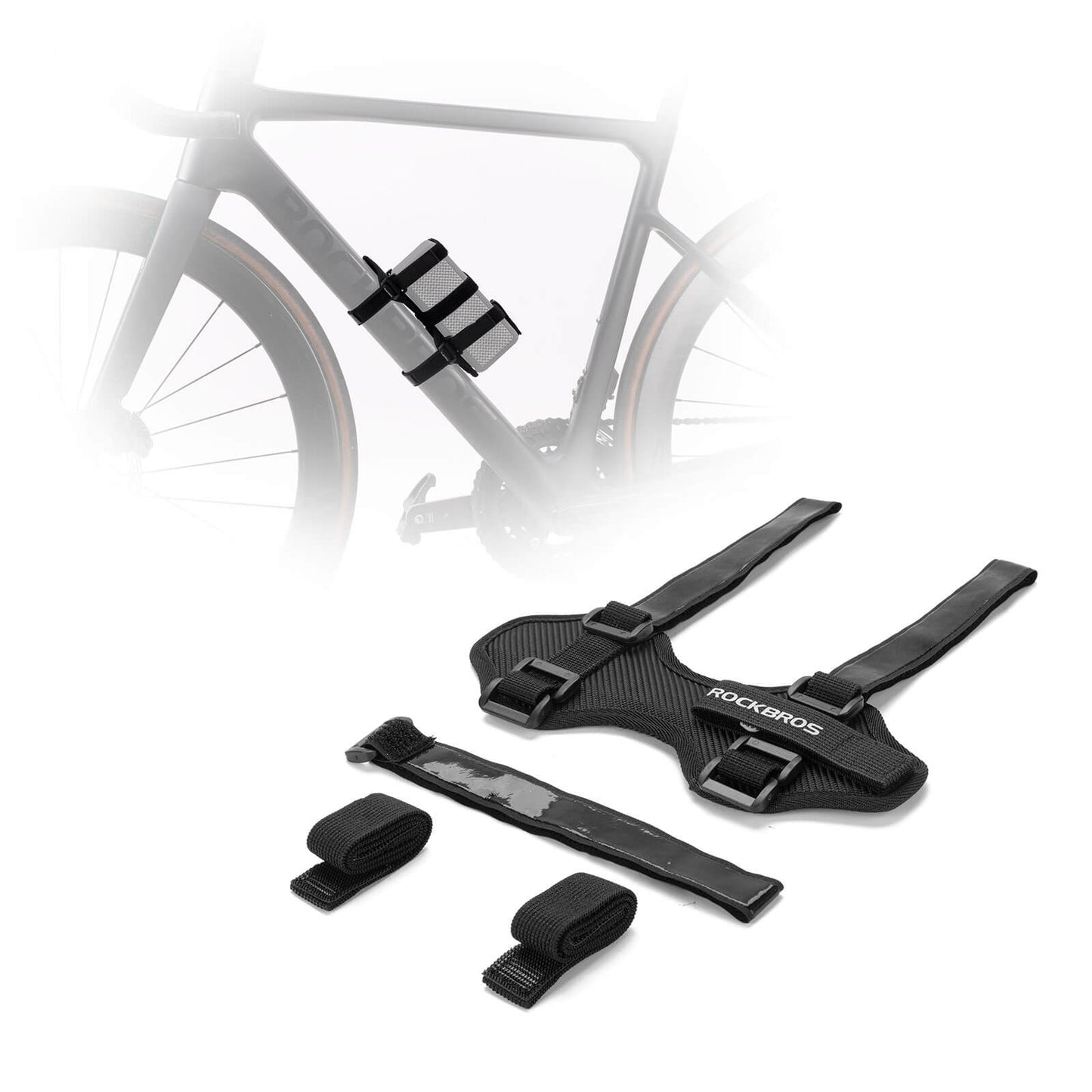 ROCKBROS Bottle Holder Bicycle Speaker Mount Adjustable Strap