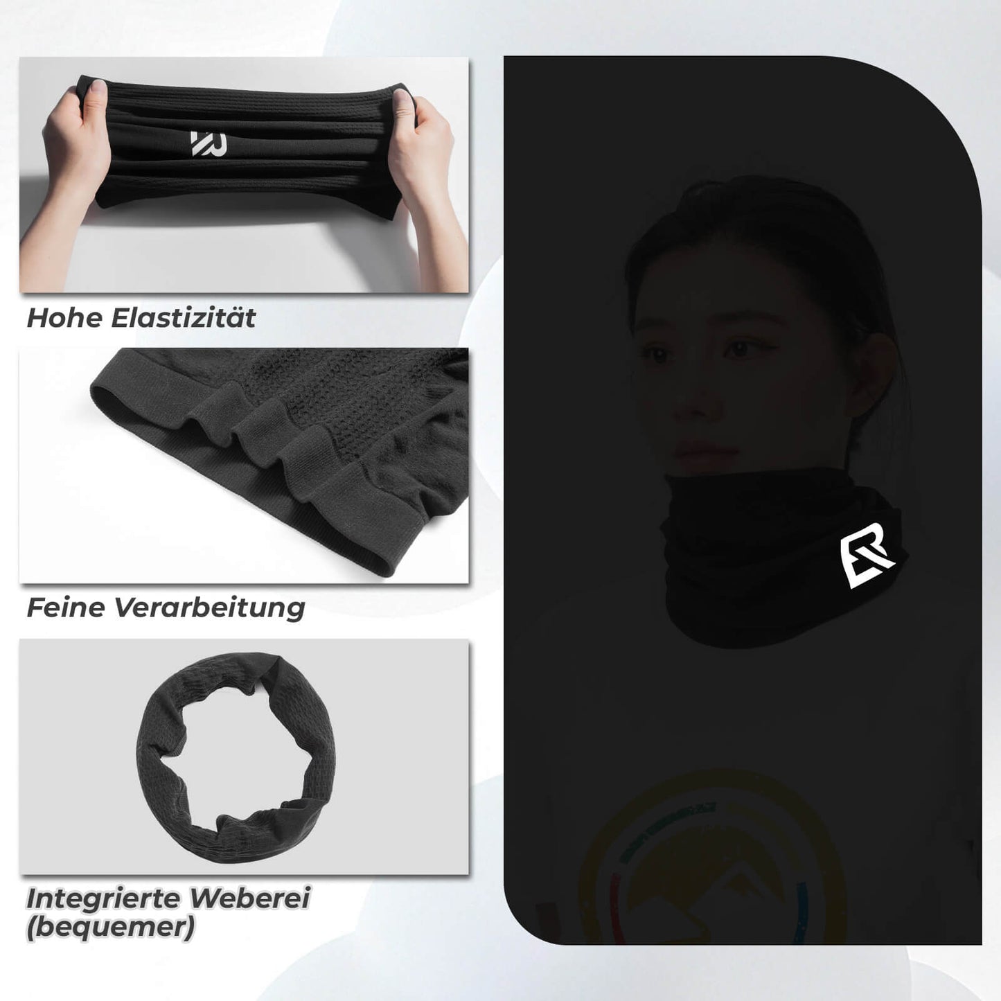 Andlitsgríma, slöngutúpa, öndunarvirki, teygjanlegt