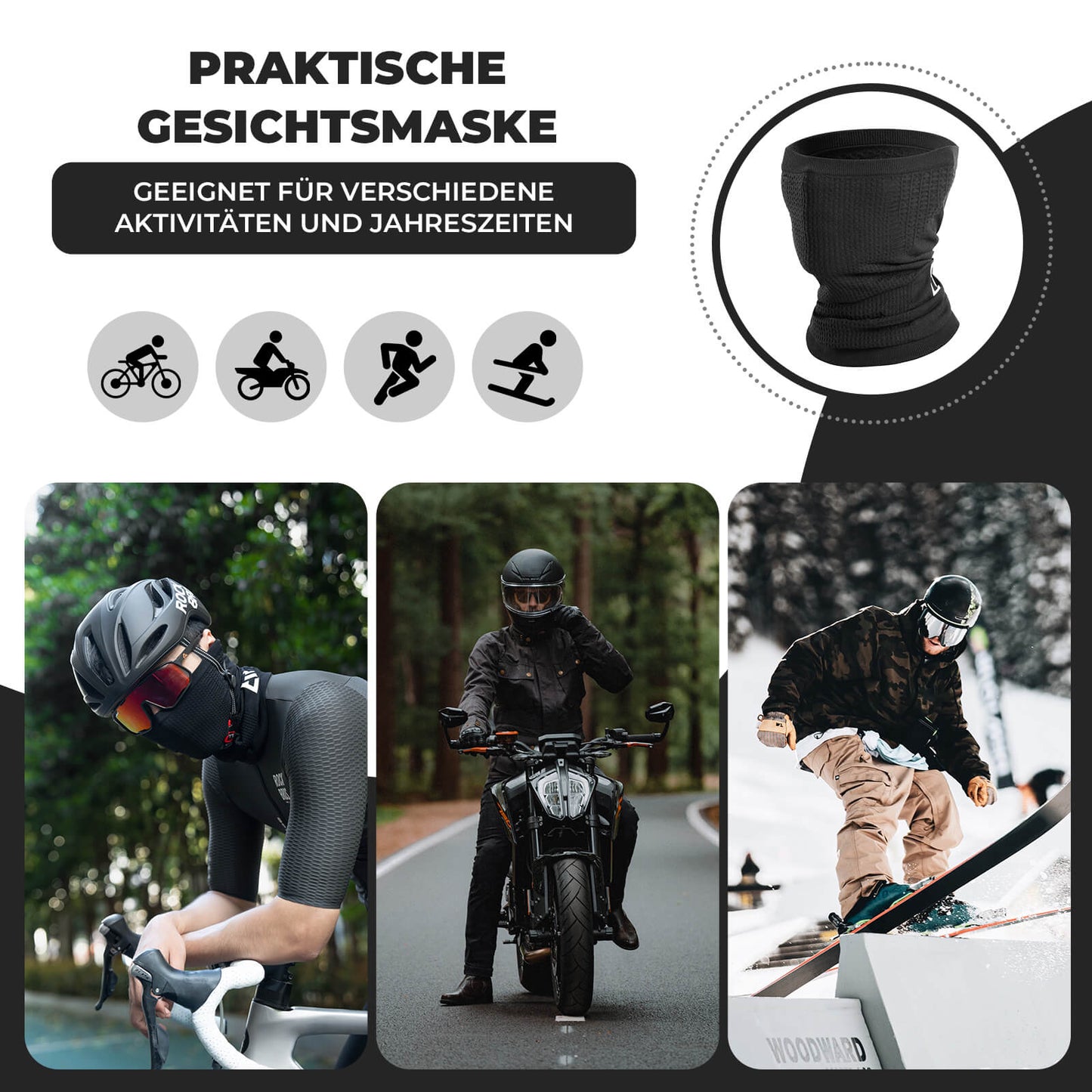 Andlitsgríma, slöngutúpa, öndunarvirki, teygjanlegt