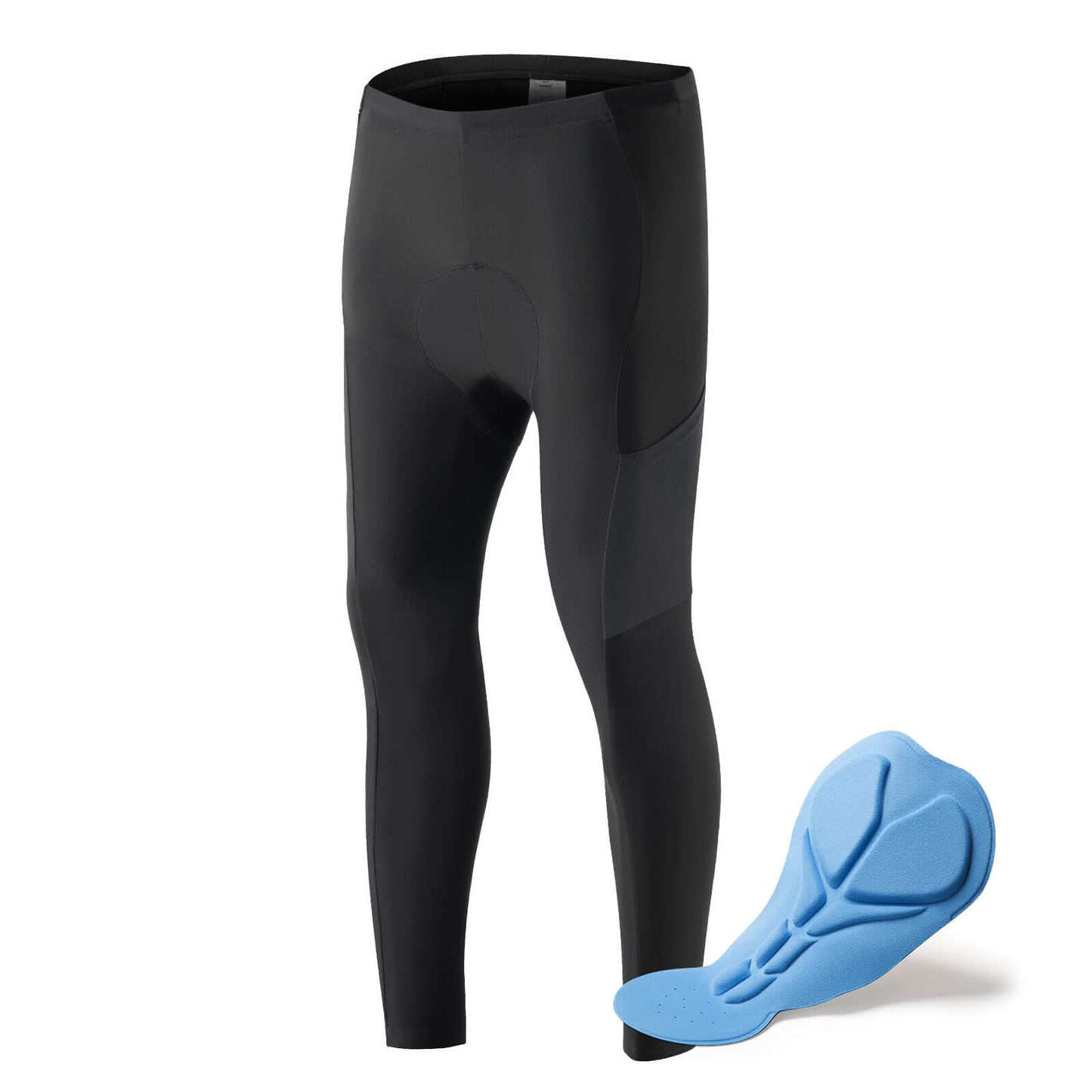 ROCKBROS Men's Long Padded Cycling Pants, Elastic, Breathable