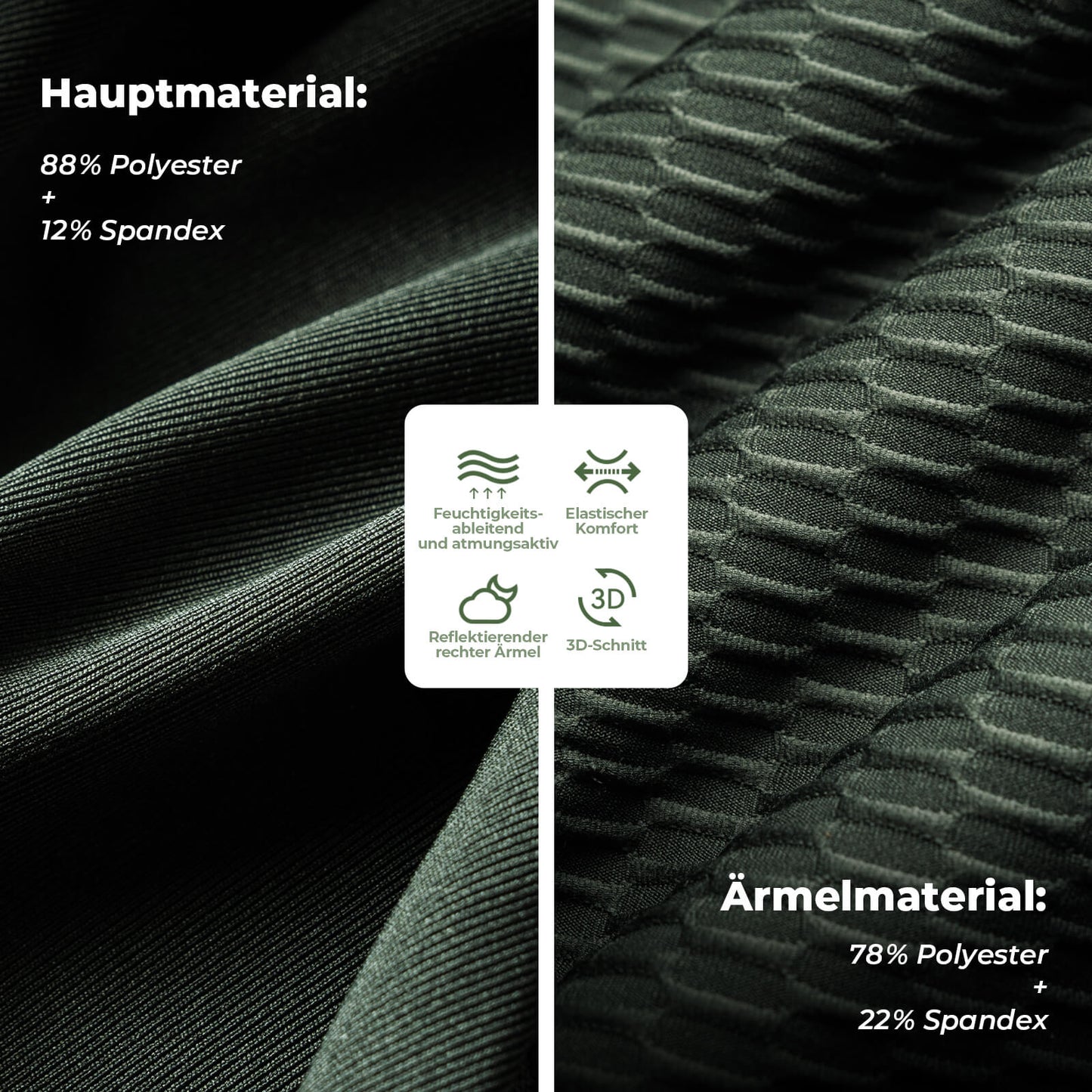 ROAD TO SKY Men's Short Sleeve Cycling Jersey for MTB &amp; Road Bike Green