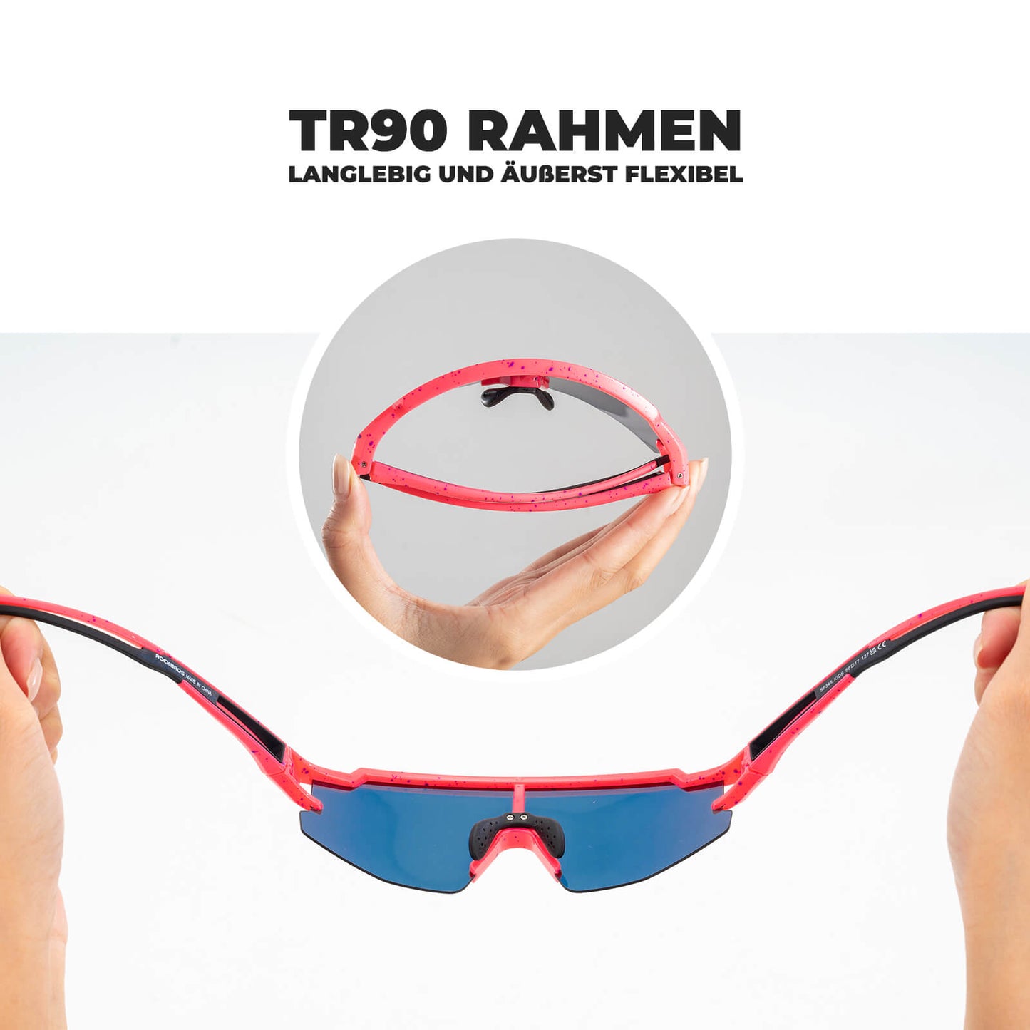 Hjólreiðagleraugu fyrir börn með UV400 vörn