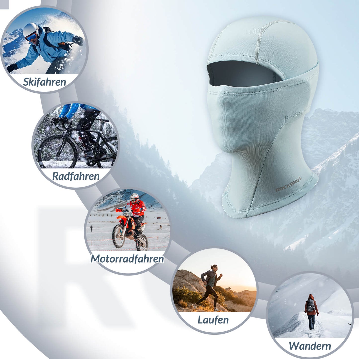 ROCKBROS Kids Winter Balaclava Warm Ski Mask for Girls/Boys
