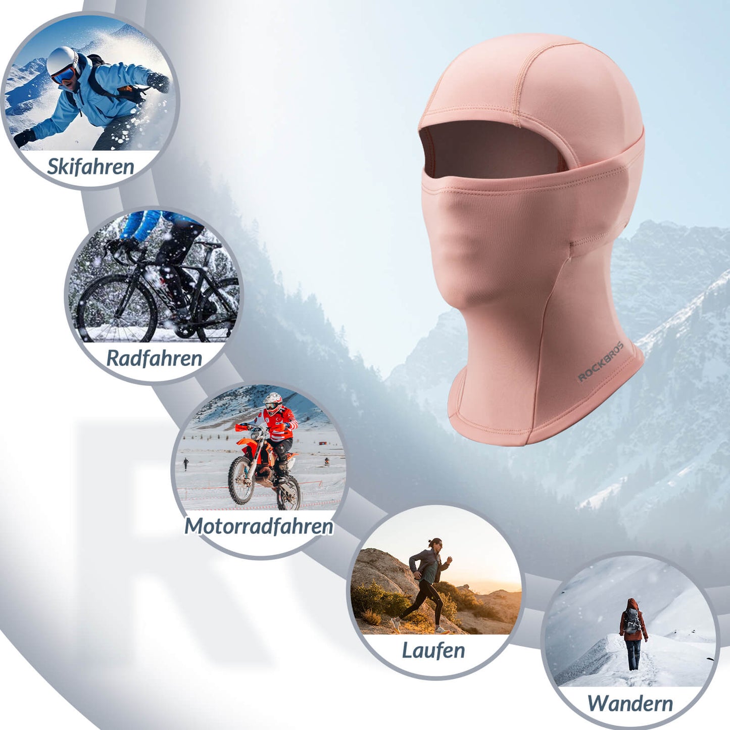 ROCKBROS Kids Winter Balaclava Warm Ski Mask for Girls/Boys