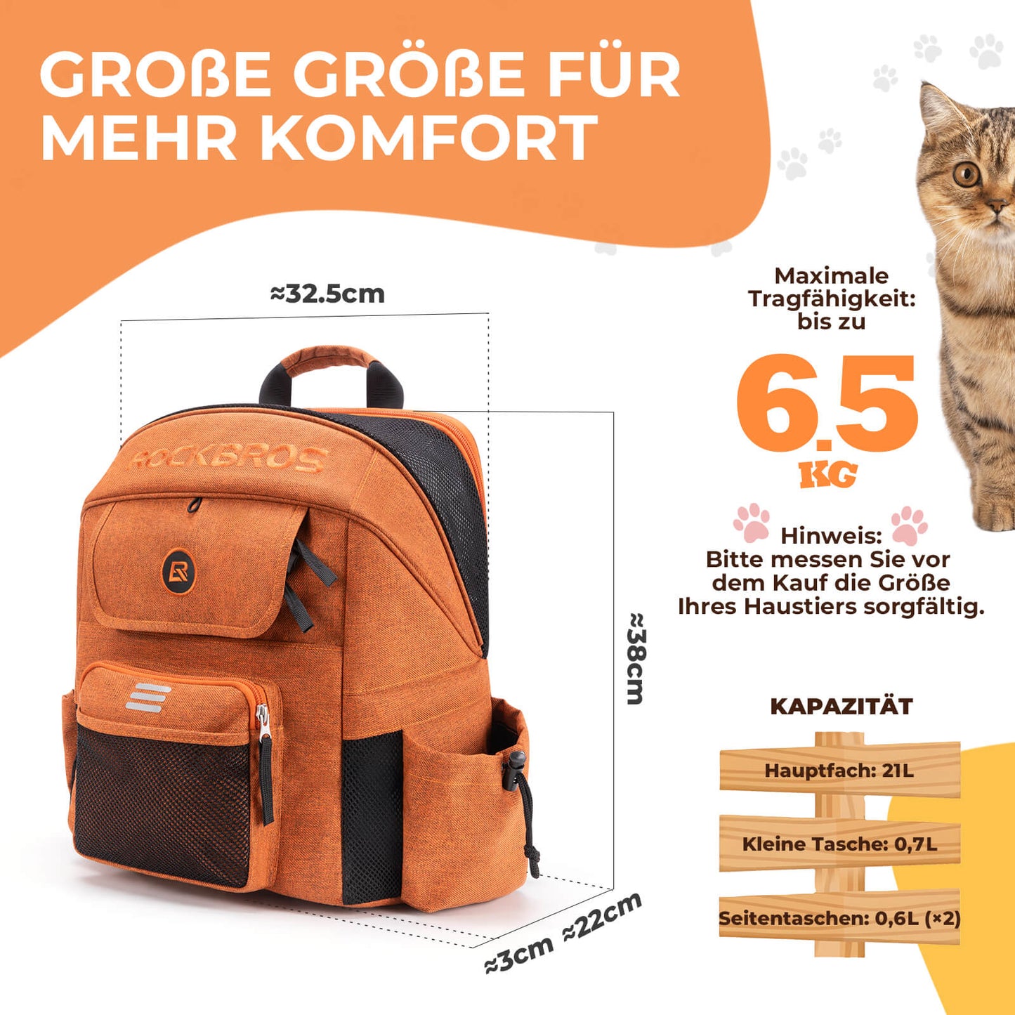 Handlebar bag/pet bag for Brompton/folding bike 21 L