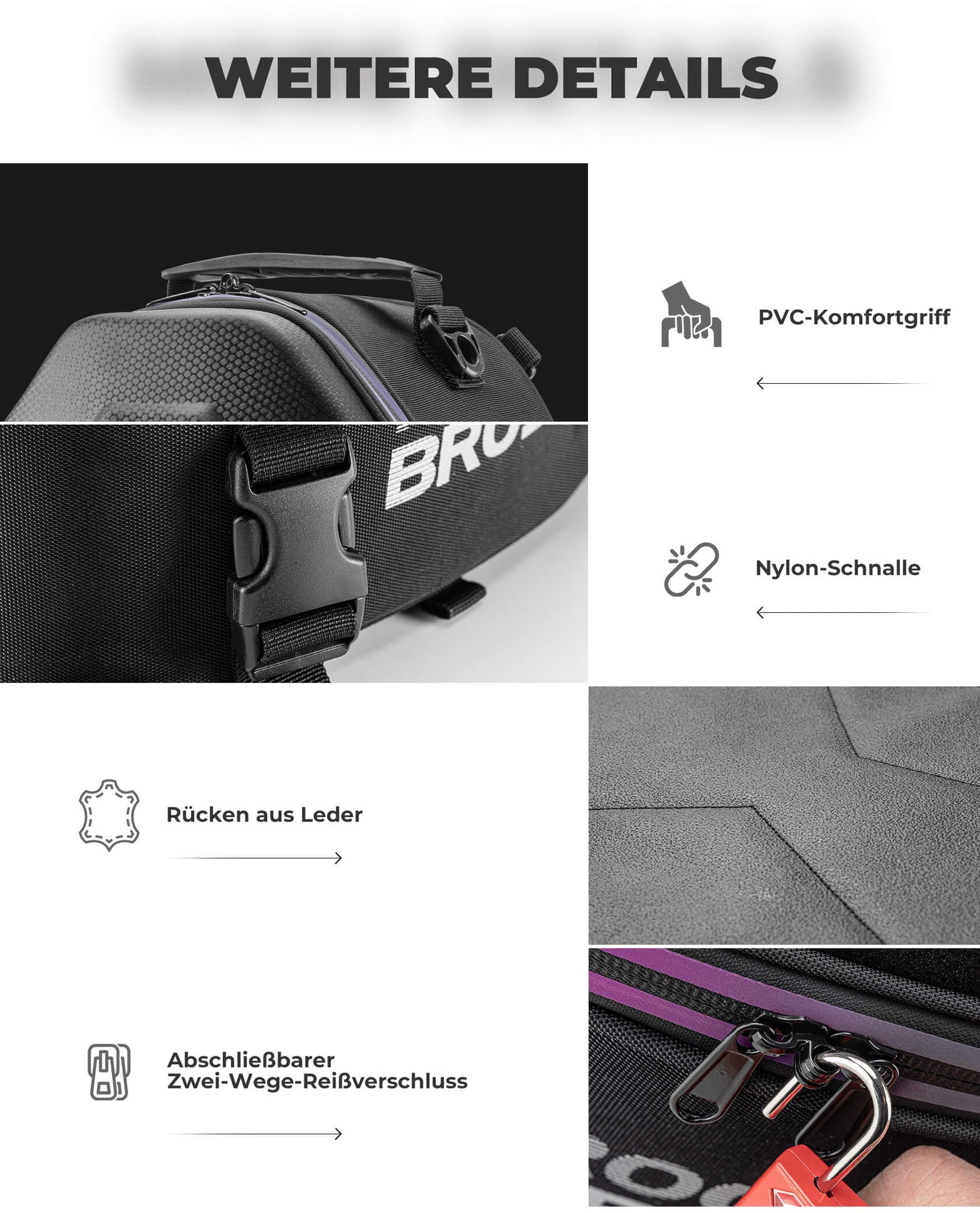 Motorrad Hecktasche Gepäcktasche 12,5L für Rücksitz