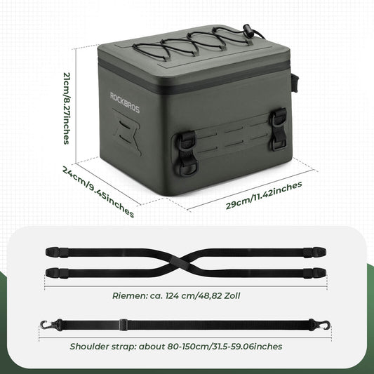 ROCKBROS mótorhjólataska vatnsheld farangursgrindartösku afturtaska 13L