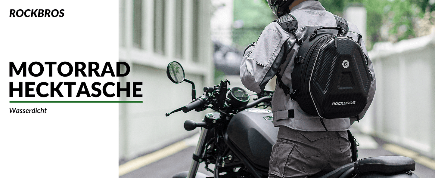 Mótorhjólataska, vatnsheld, farangursgrindataska, afturtaska, 20-35L