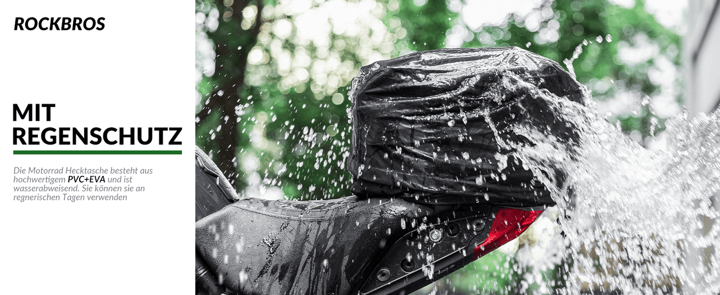 Mótorhjólataska, vatnsheld, farangursgrindataska, afturtaska, 20-35L