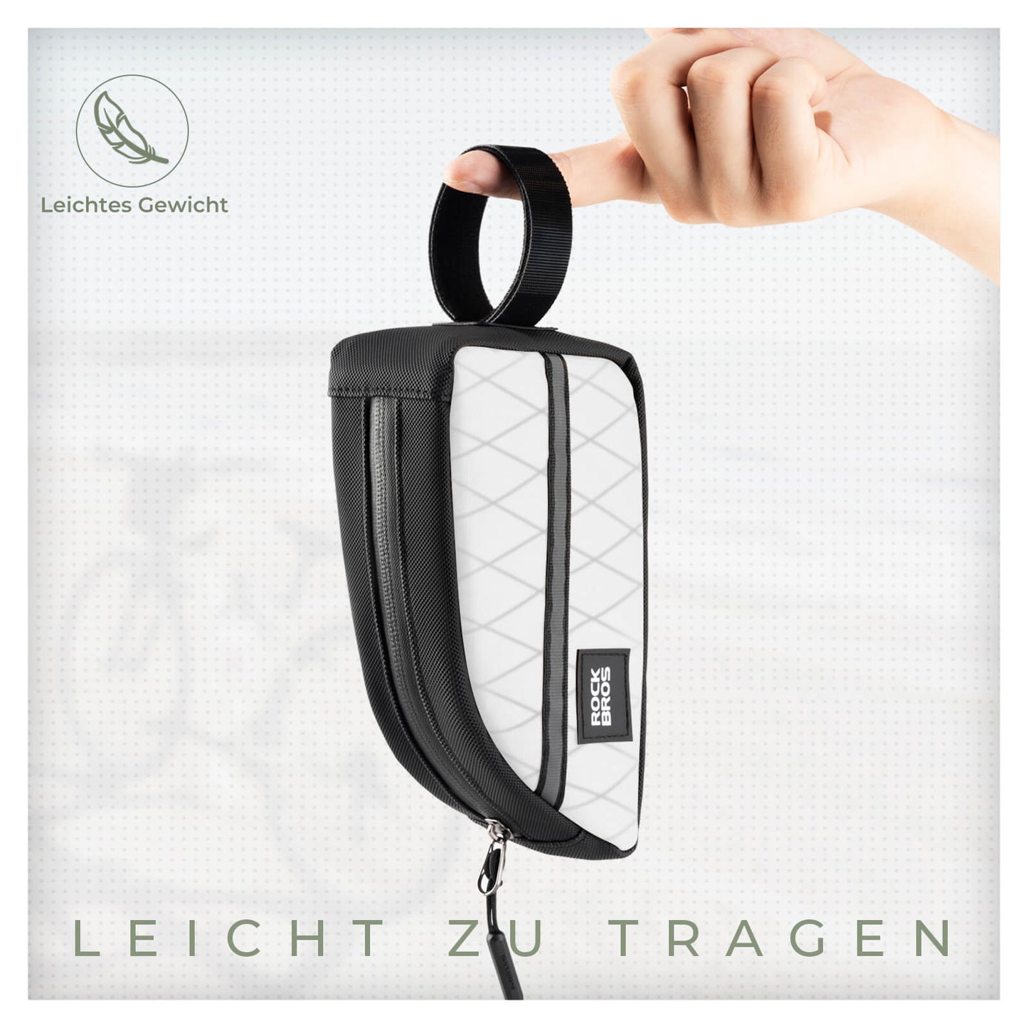 Top tube bag 0.8L Lightweight for folding bikes