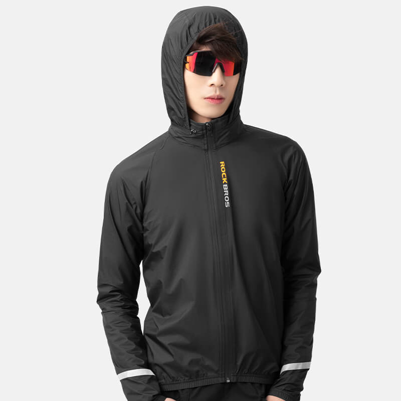 Hjólreiðajakki, regnjakki, vatnsfráhrindandi, léttur