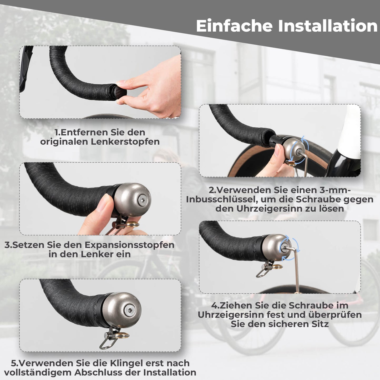 Hjólablað fyrir 22,2 mm stýri með dropbar