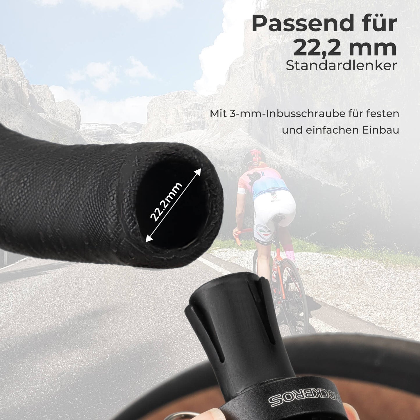 Hjólablað fyrir 22,2 mm stýri með dropbar