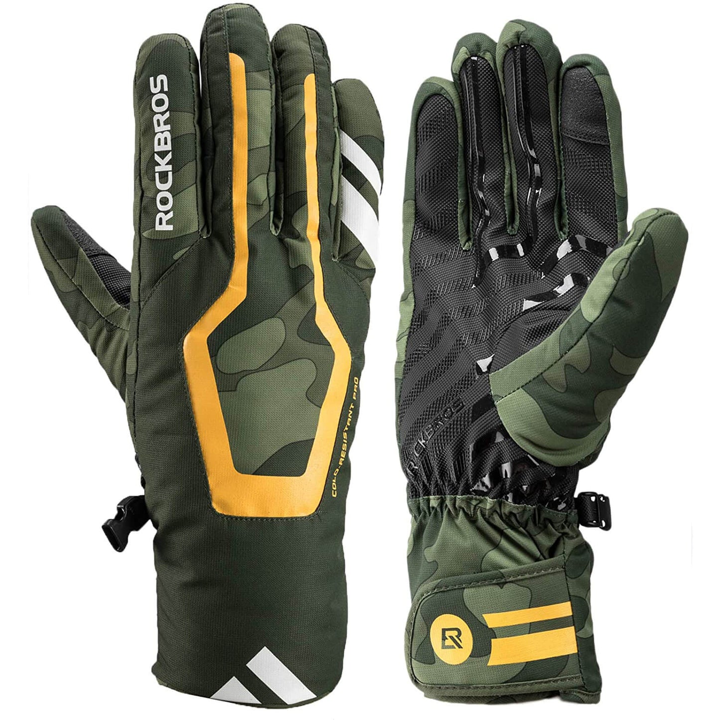 ROCKBROS Ski Gloves Winter Gloves Water-repellent Anti-slip