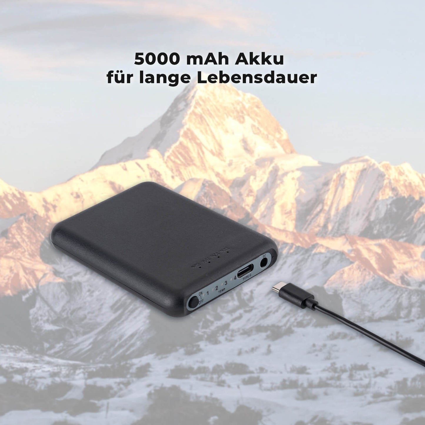 ROCKBROS Sports Socks Cycling Socks Winter Heated Socks Rechargeable 5000mAh