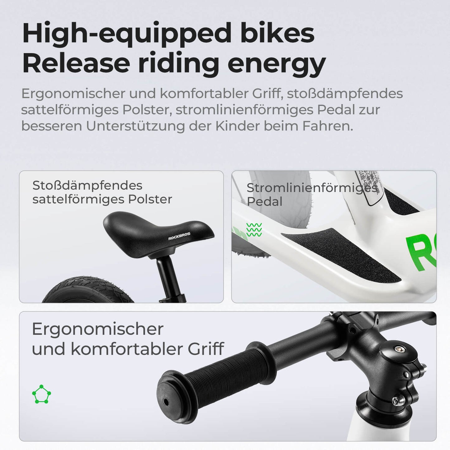 TRIH - Jafnvægishjól 12" fyrir börn