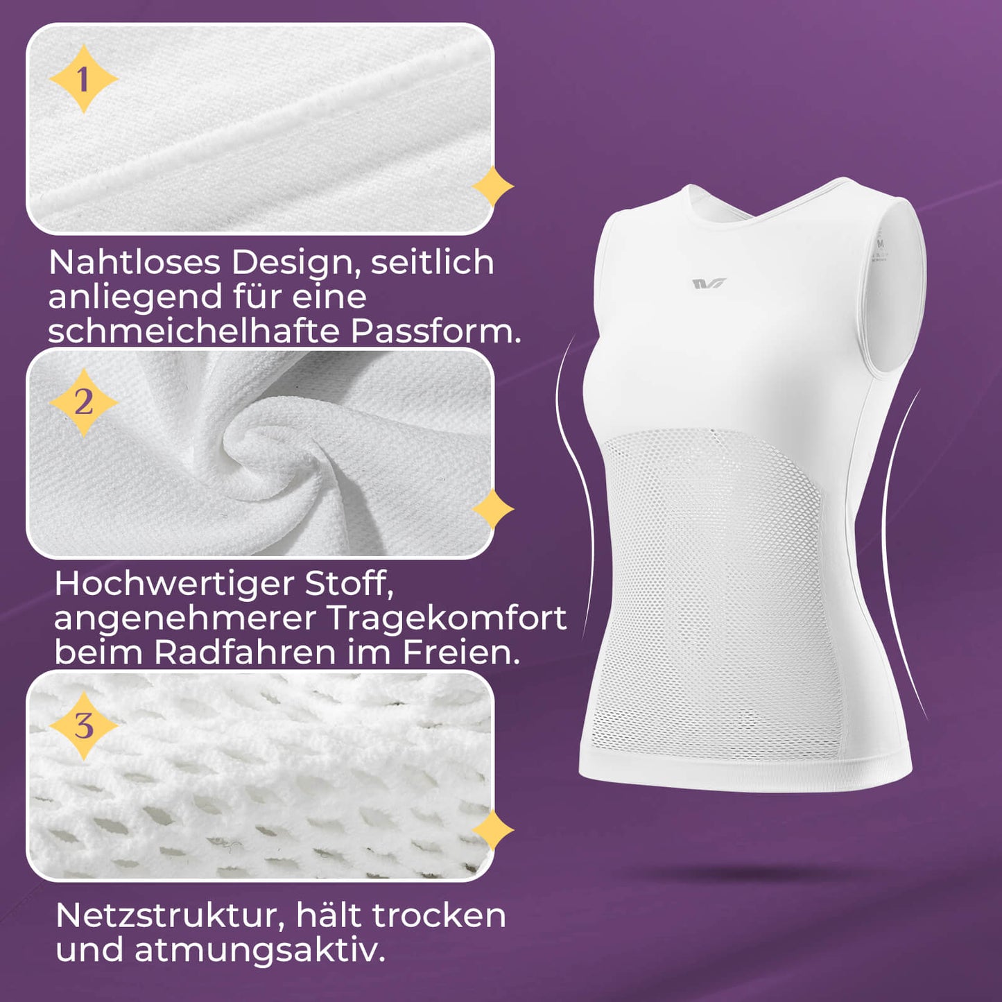 TVI Women's Sleeveless Cycling Jersey Bike Vest Summer