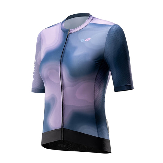 ROCKBROS TVI Women's Short Sleeve Cycling Jersey Summer Quick-Drying with 3 Pockets