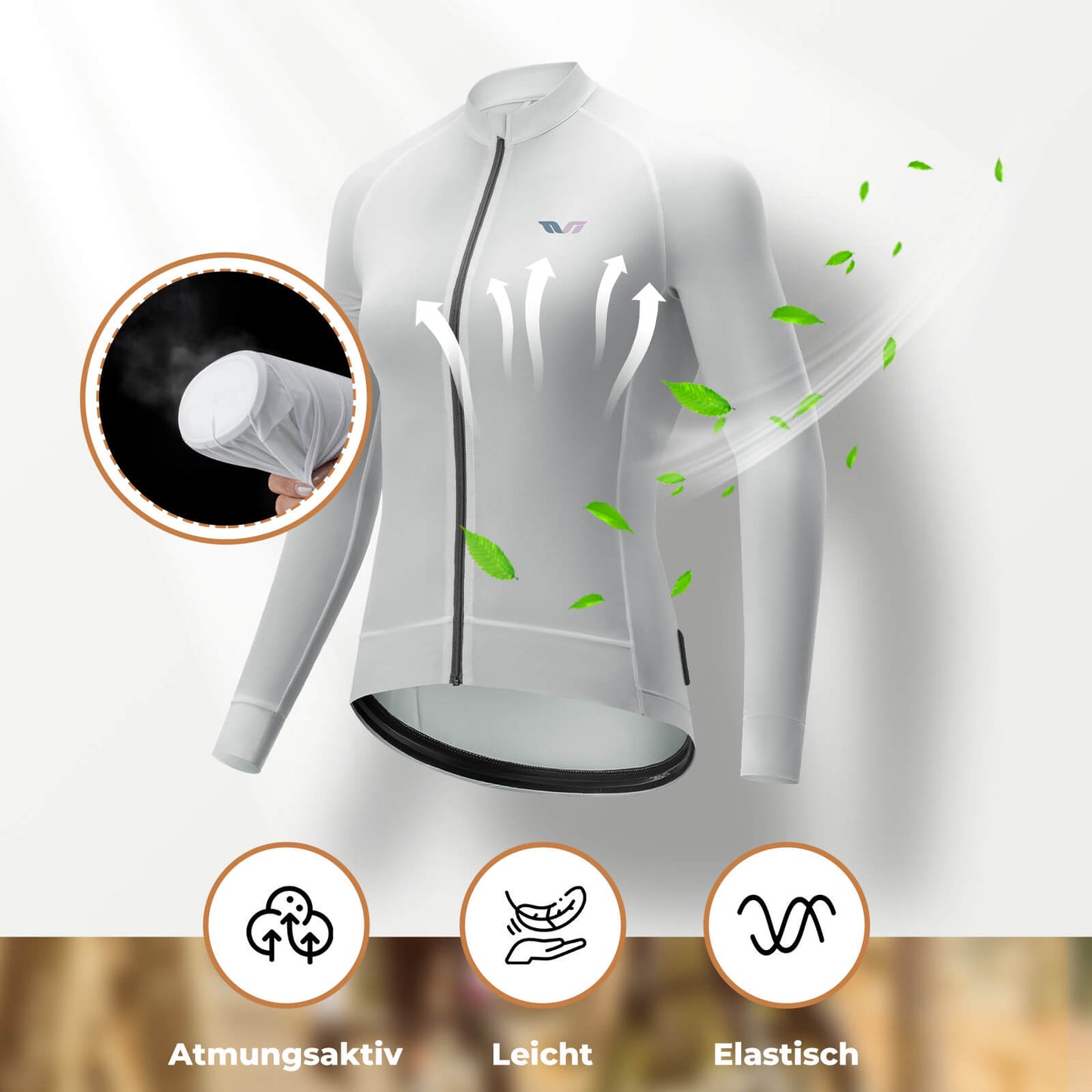 ROCKBROS TVI Women's Long Sleeve Cycling Jersey for MTB &amp; Road Bike