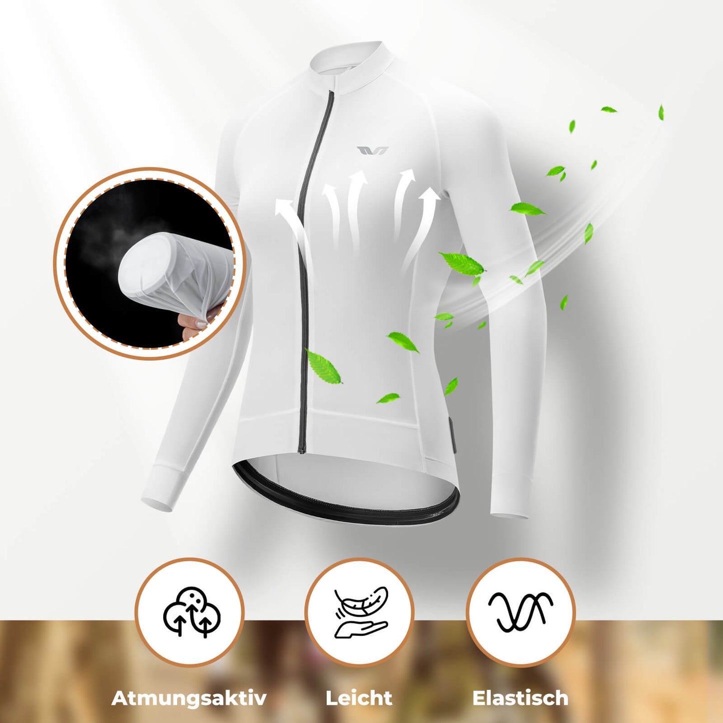 ROCKBROS TVI Women's Long Sleeve Cycling Jersey for MTB &amp; Road Bike