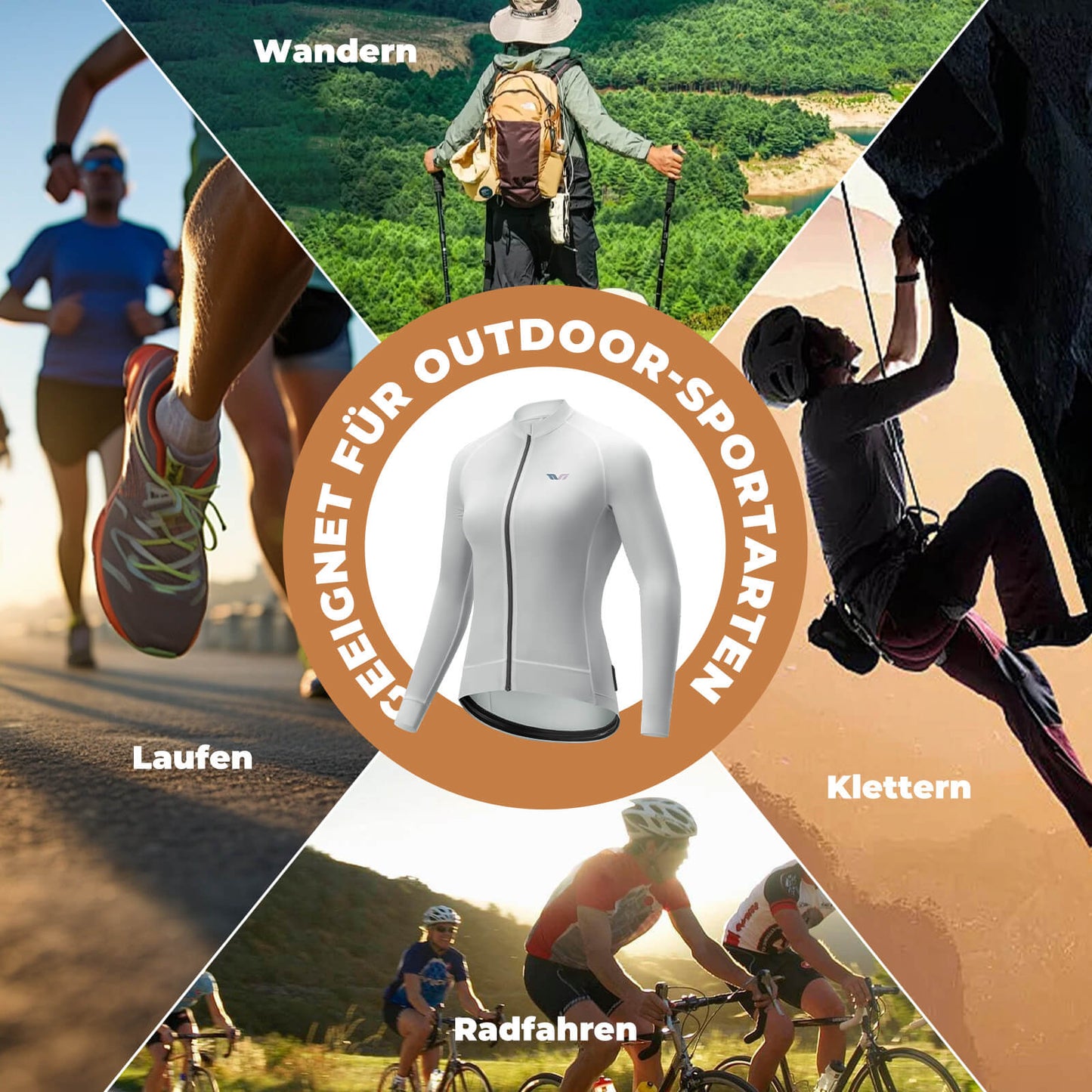 ROCKBROS TVI Women's Long Sleeve Cycling Jersey for MTB &amp; Road Bike