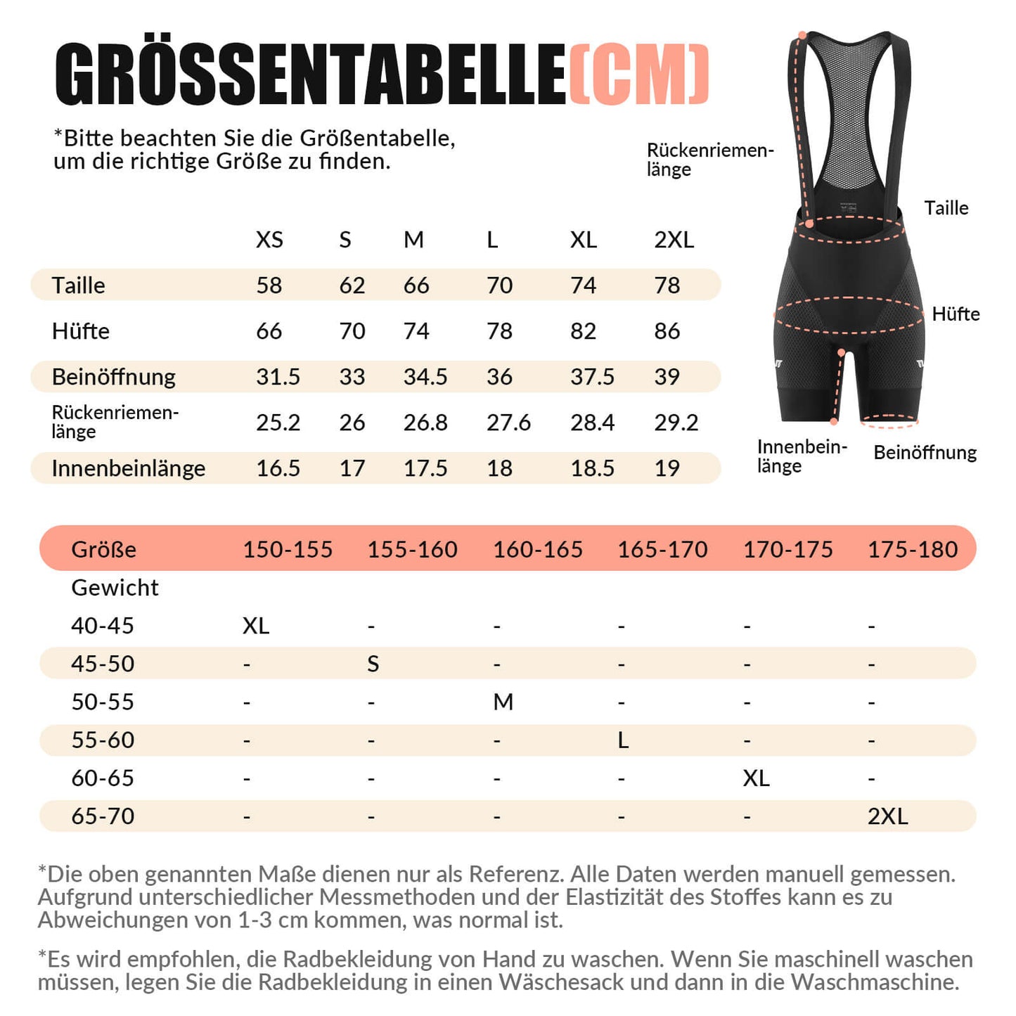 TVI Women's Bib Tights Cycling Tights Padded Quick-Drying